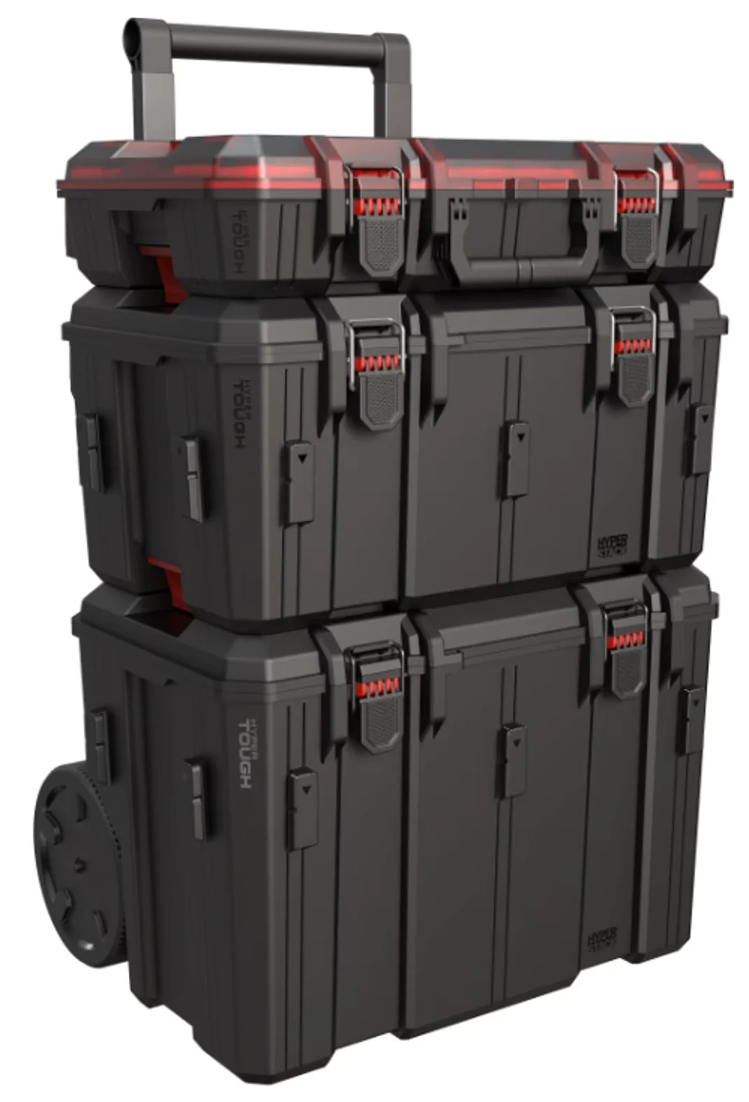 Quality Toolstorage with Rolling, Weight Capacity: 250 pounds, Black - Black Plastic;Metal Model E1C632