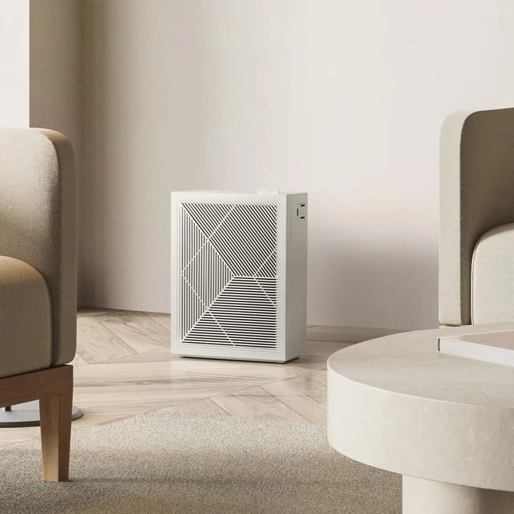 Efficient Air Purifier with Filter Change Indicator, Variable Speed, 214 sq ft Coverage - Model 1BE260