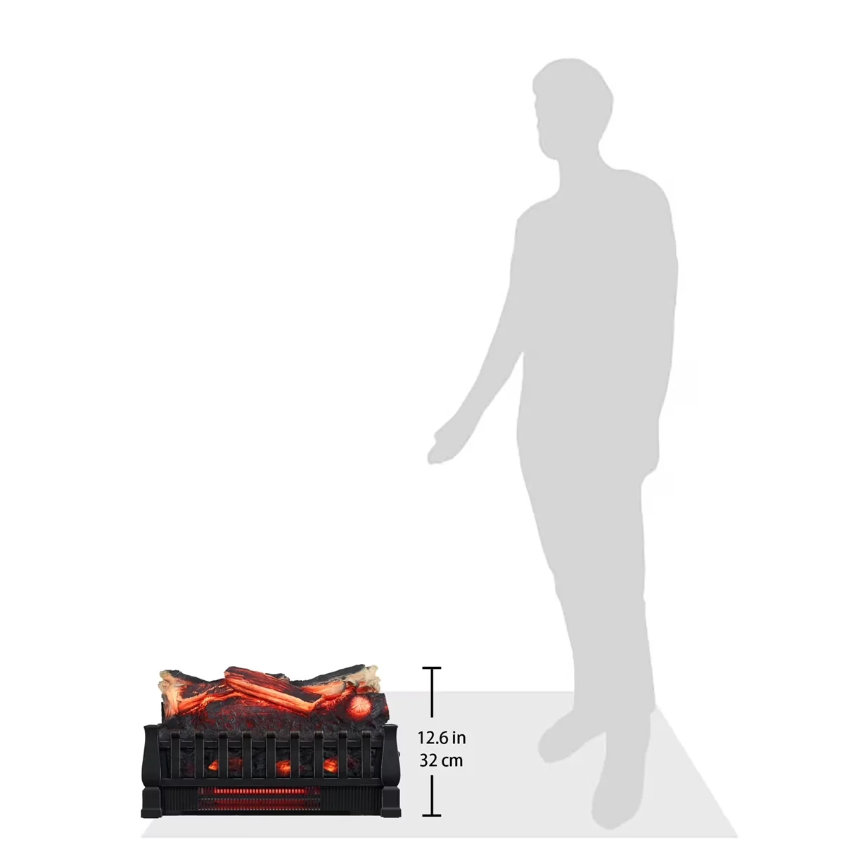 Versatile Portable And Electric Space Heater with Led Technology, 13.64 lb - Black Model F2D8A4