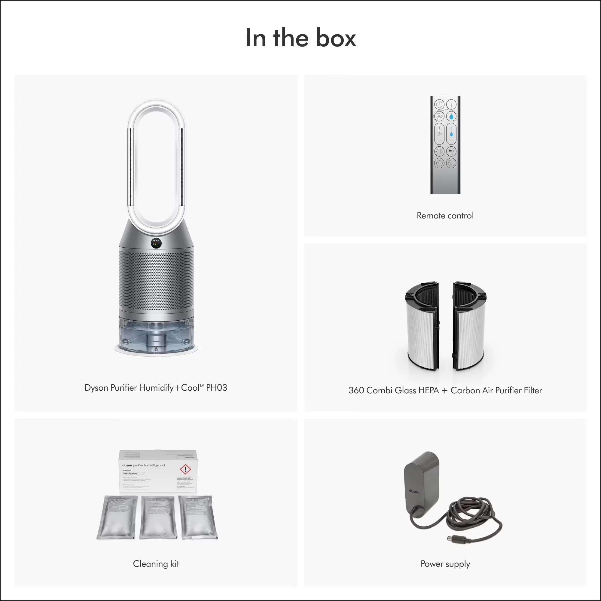 Humidifier Compact with Automatic Shut-Off, Smart Technology Capable, Variable Speed - Silver Model 1D4A21