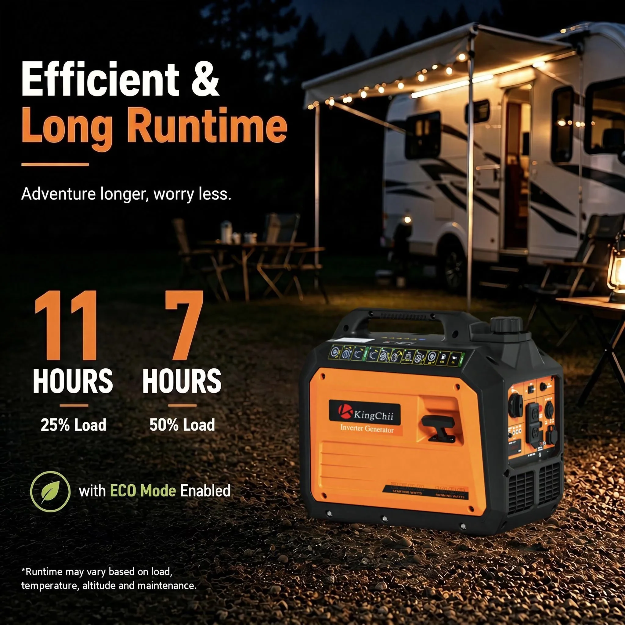 Stylish Generator with 2500W, Low Oil Shutdown, 2500W Portable Inverter - Model D8BAB9