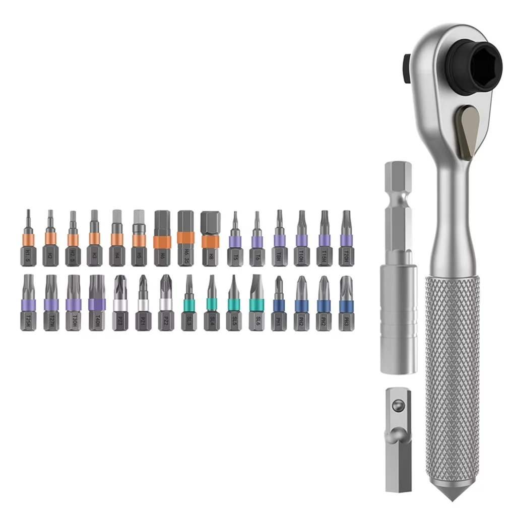 Compact Hand Tool Set with Ergonomic Handle - 磷酸锌彩圈批头、S2合金工具钢 for Auto Model 3356A6