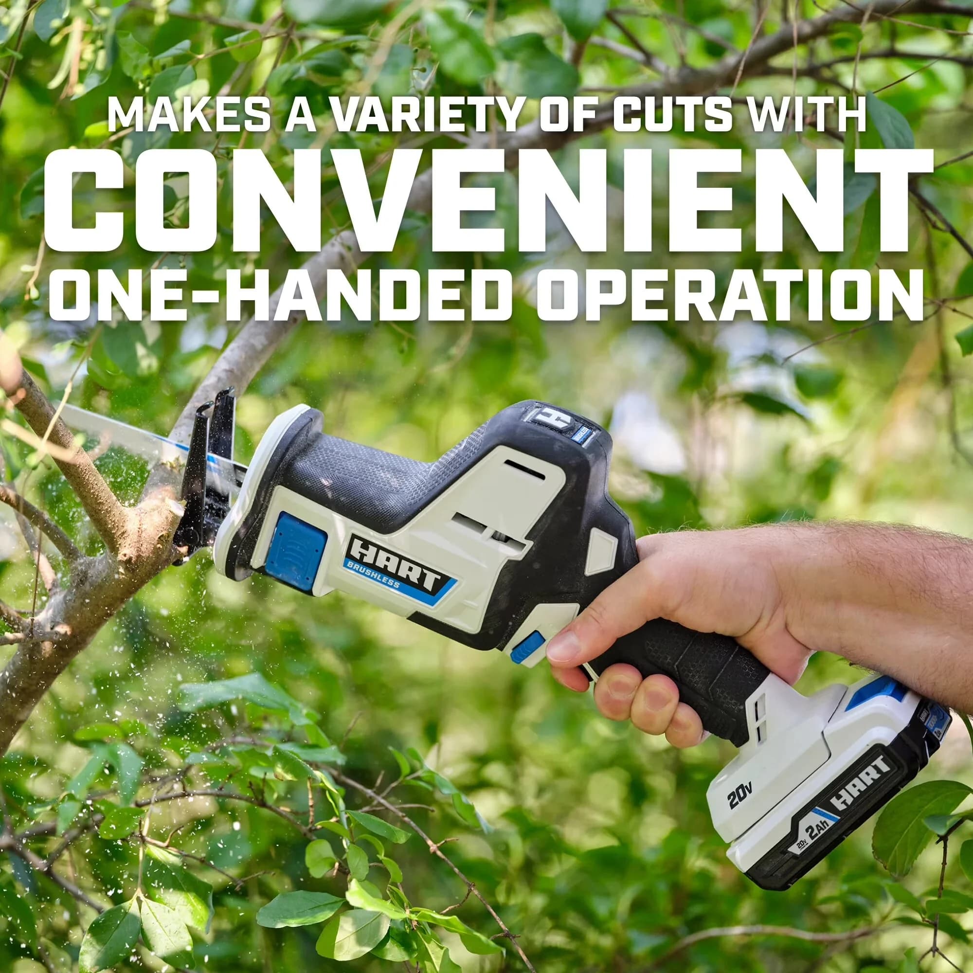 Sleek Power Saw with Battery, Easy To Control, Battery Powered - White Model 974D73