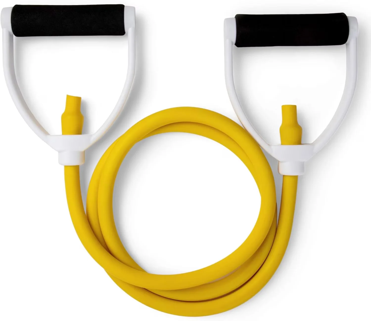 Home Gym Accessory Professional with Adjustable Straps, Resistance Tube Bands - Rubber, Plastic, Foam Yellow for Home Model 35EBFB