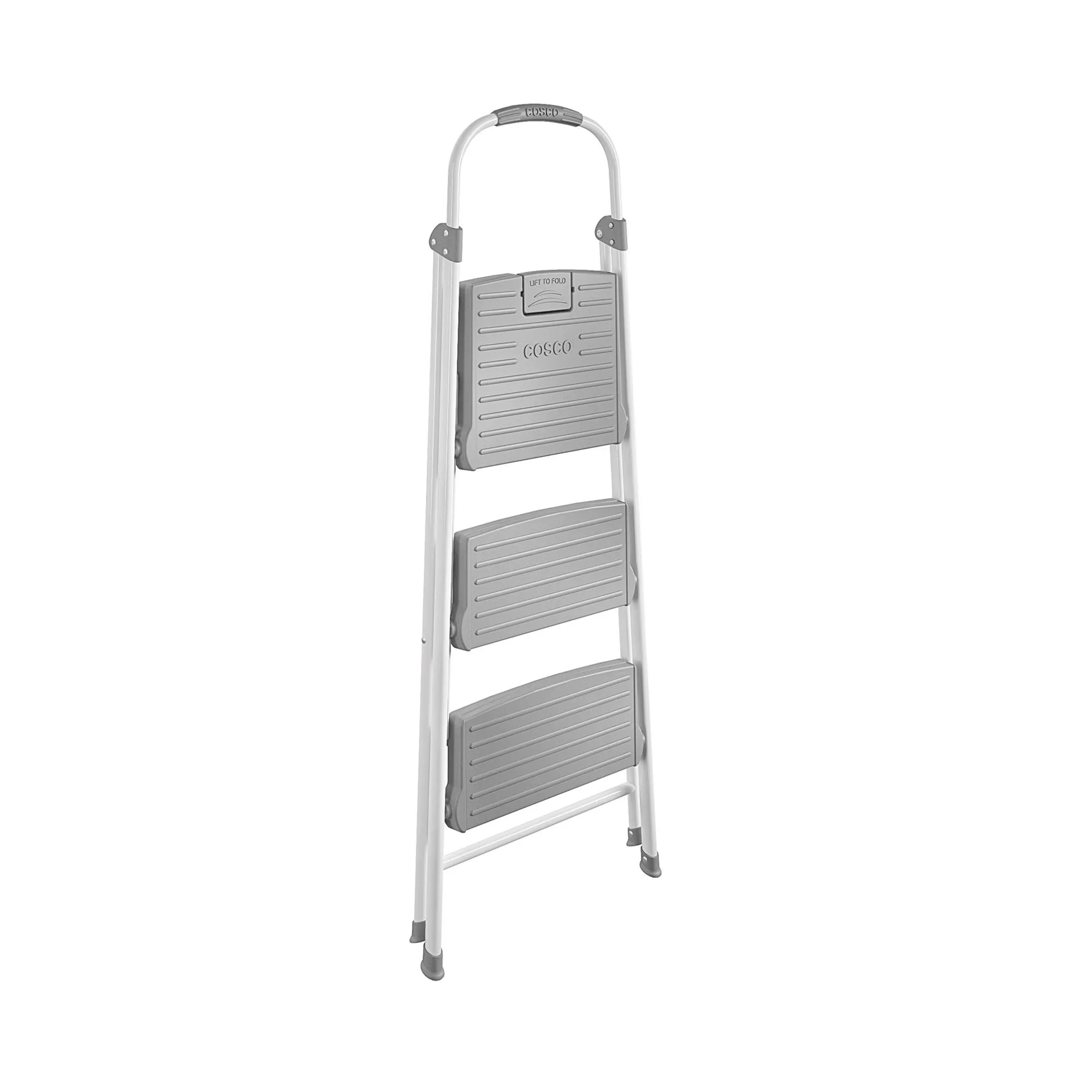 Modern Ladders And Step Stool with Foldable, 8ft 10in Max Reach) - Metal, Plastic Model D71748