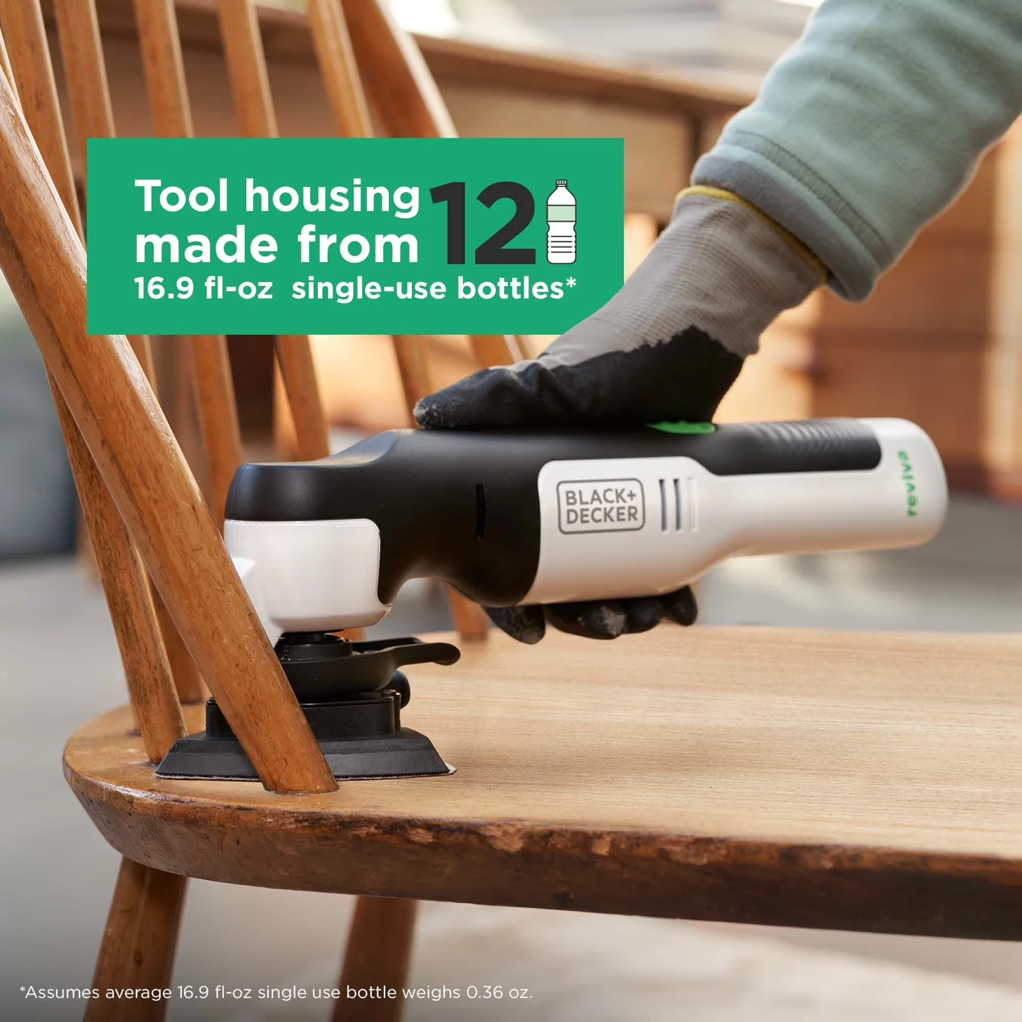 Woodworking Essential with 12V, Lightweight - Black - Space-Saving Design Model 413E62
