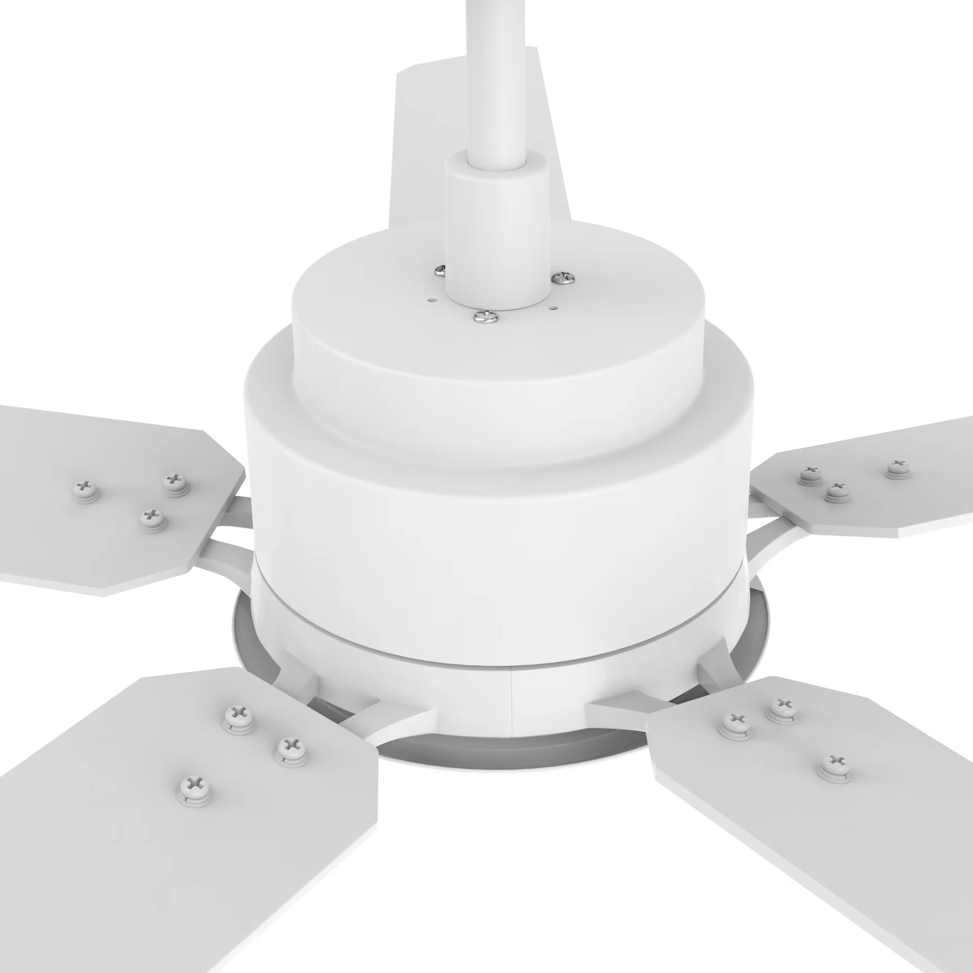 Ceiling Fan Efficient with LED, Reverse Airflow, Remote Controlled - White Model 0493CF