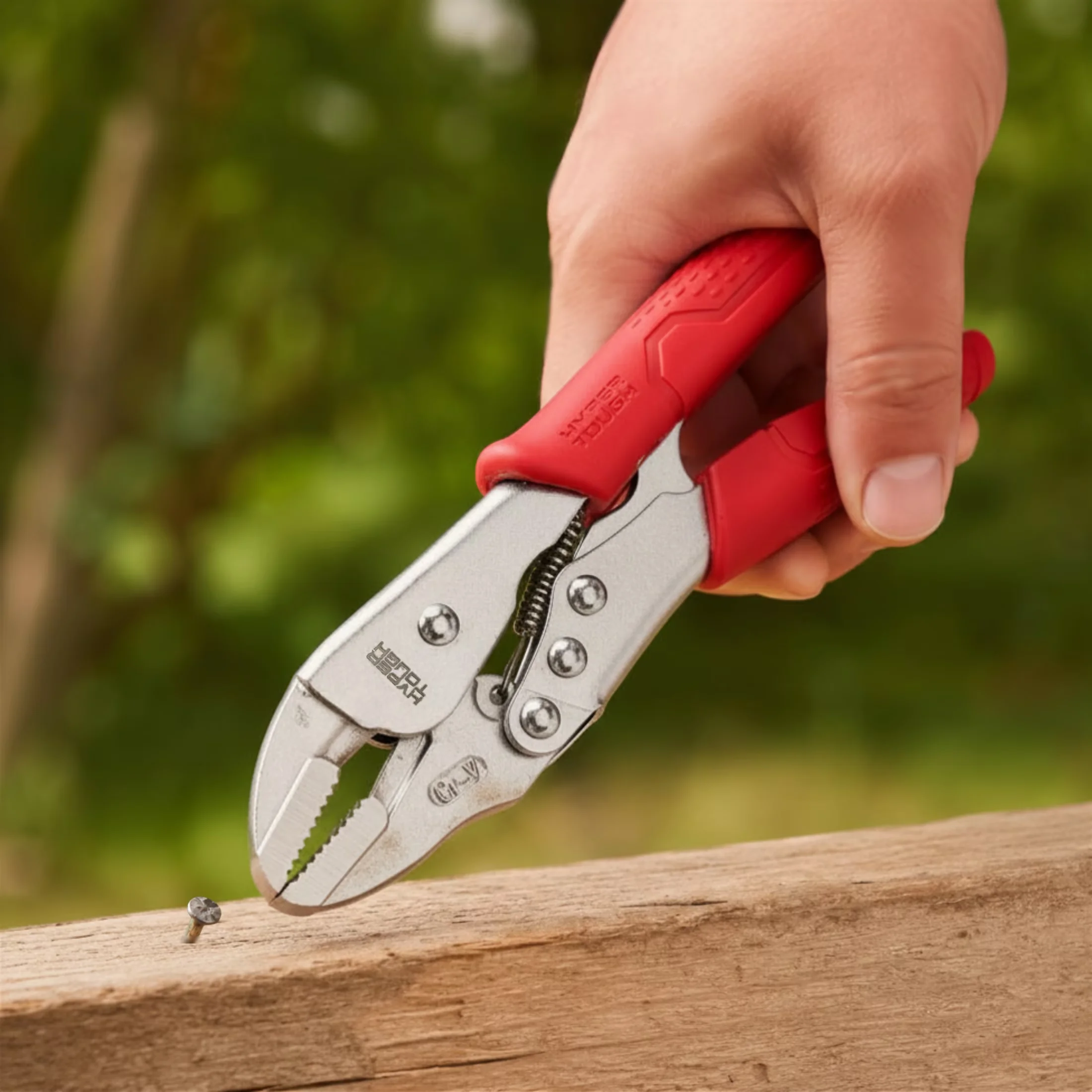 Versatile Hand Tool with Comfort Grip, Triggerless Release, 8-inch Straight Jaw Locking Pliers - 8-Inch Model 244BBE