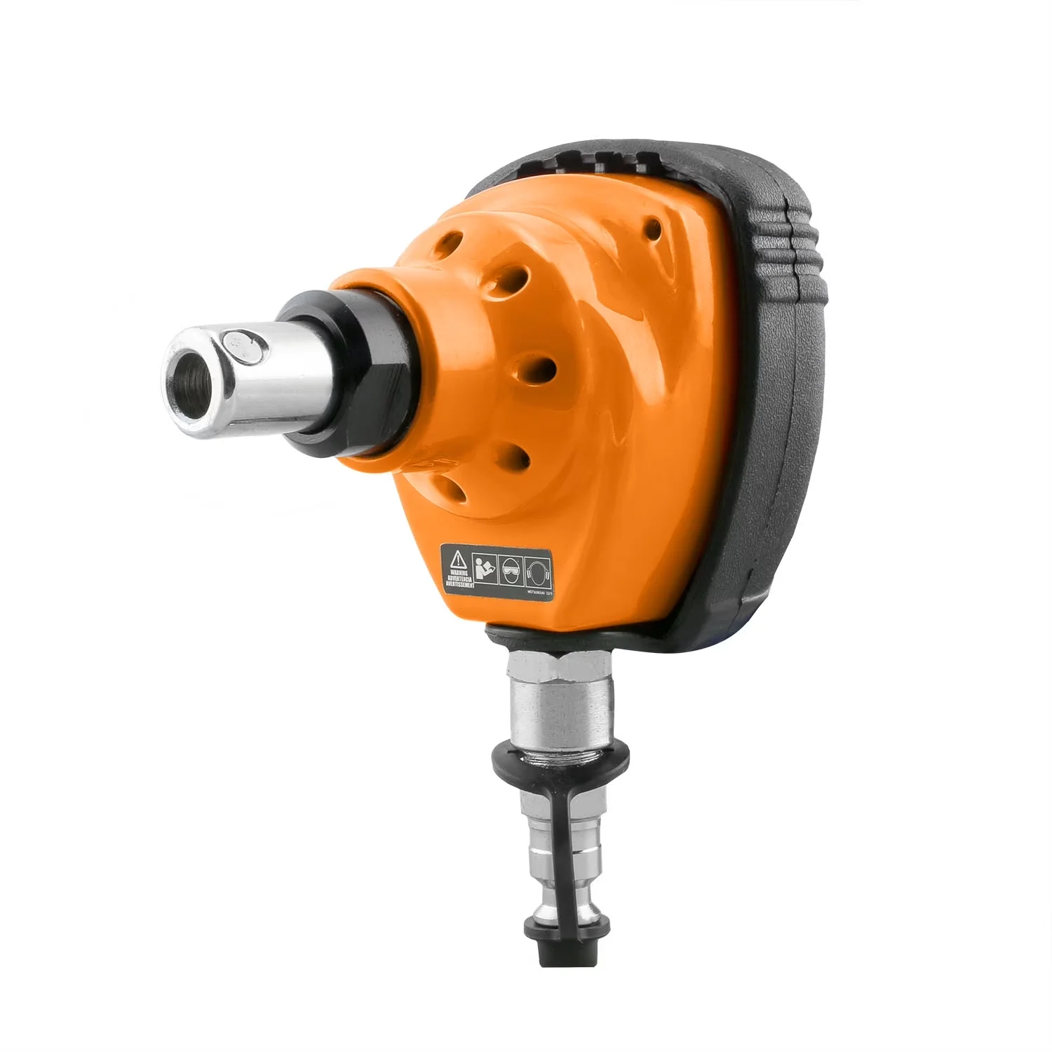 Sleek Air Tools Compressor with Magnetic tip nail holder for easy use, Magnetic Tip, Comfortable rubber grip design - Orange / Black Model D4BDA4
