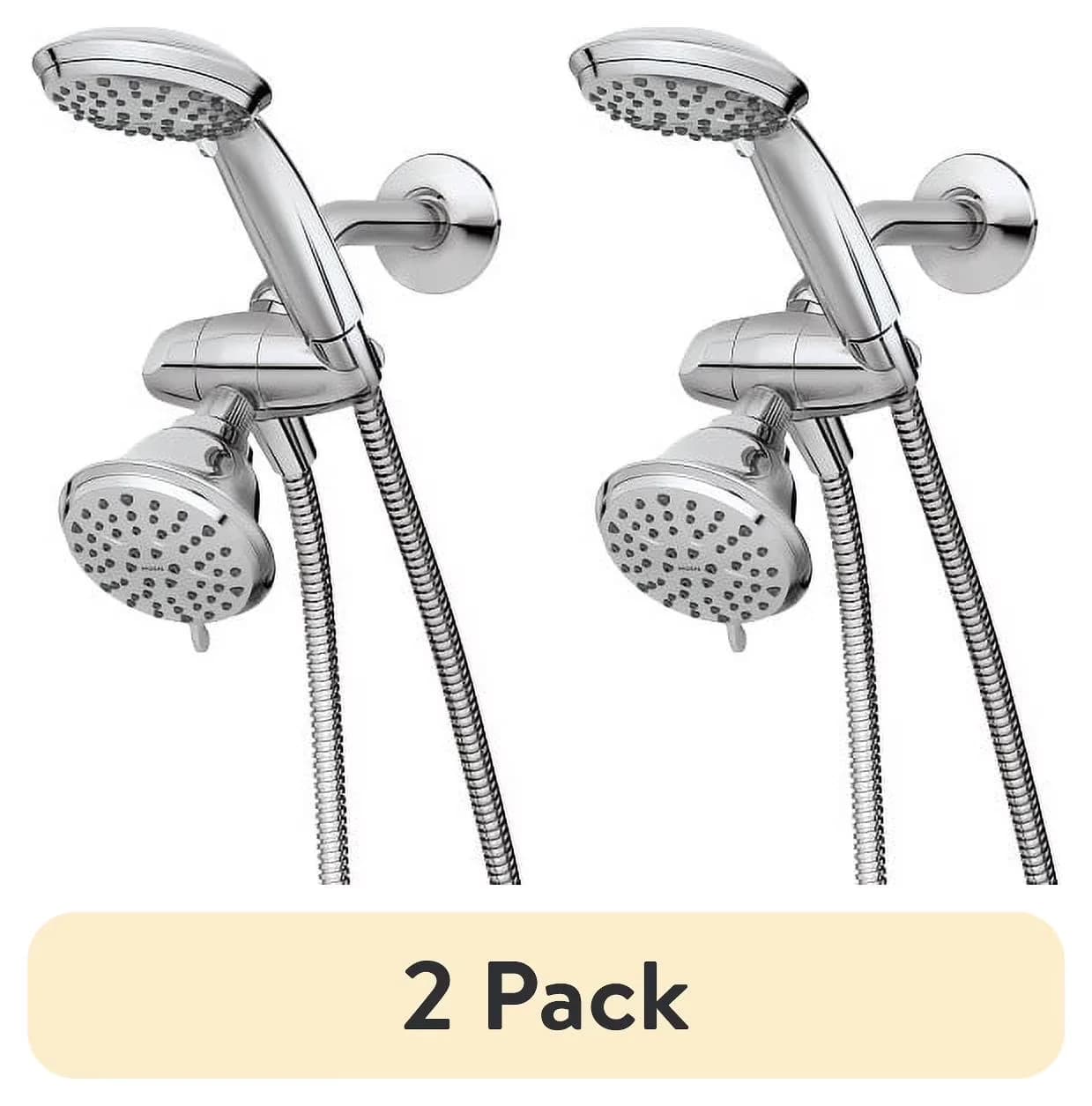 Shower Head Efficient with 3-Way, Flexible, 218C0 - Metal Silver - Heavy Duty Model 91C07F