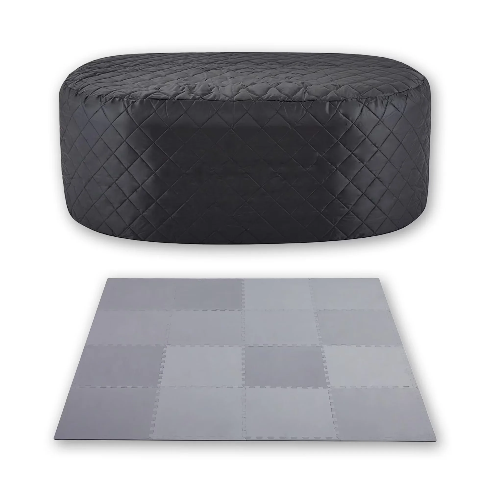 Hot Tub Stylish with Uv Resistant, Insulated Cover Set - Eva, Pvc Multicolor Model E0D7BD