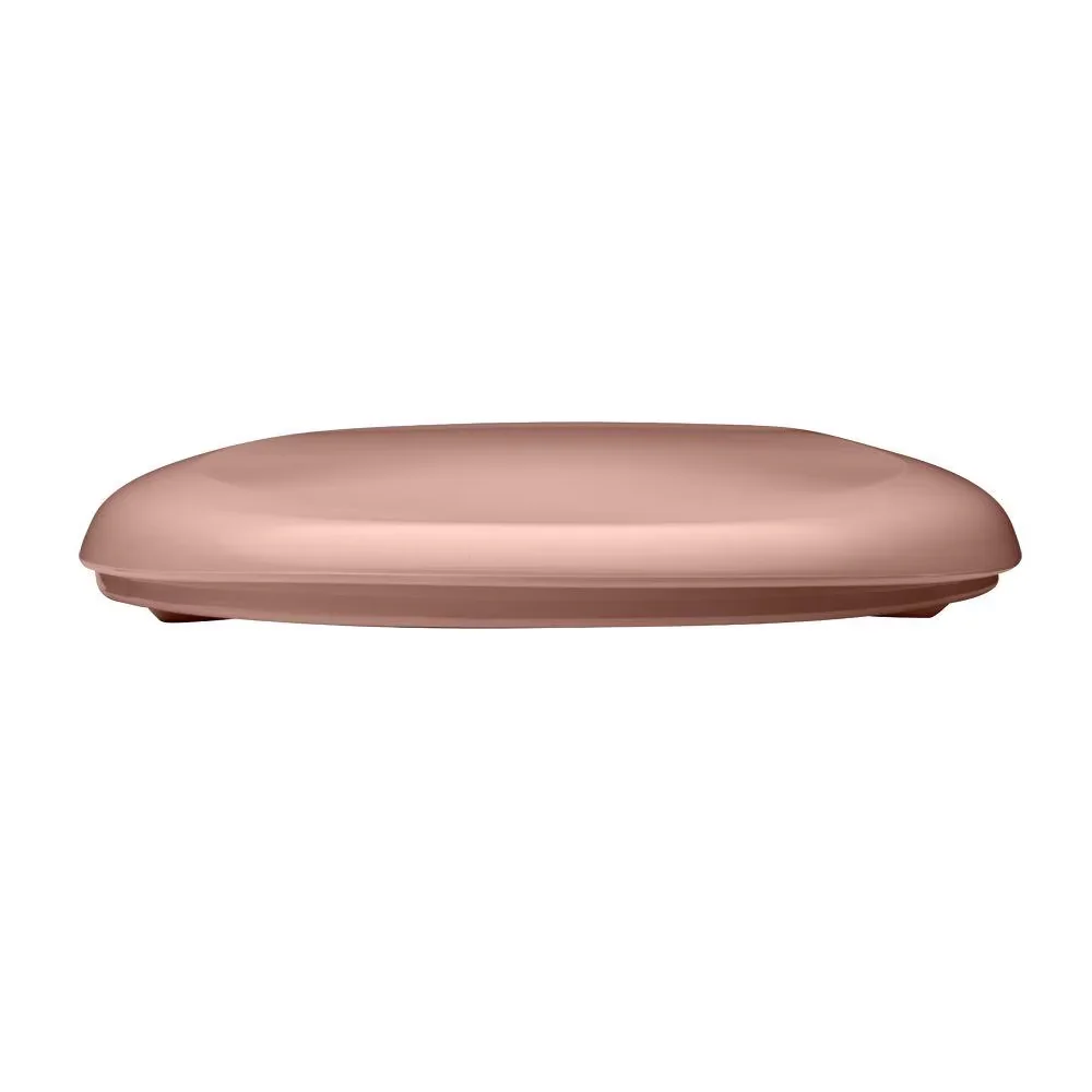 Quality Toilet Seats And Lid with Slow-Close Lid, Fits all manufacturers' round bowls - Plastic Pink Model 4A8E15