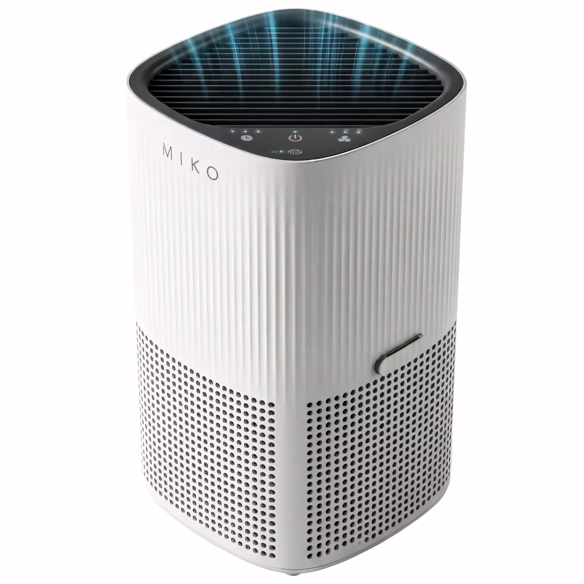 Efficient Air Purifier with Automatic Shut-Off, Aromatherapy, True HEPA Filter - White Model BD840C