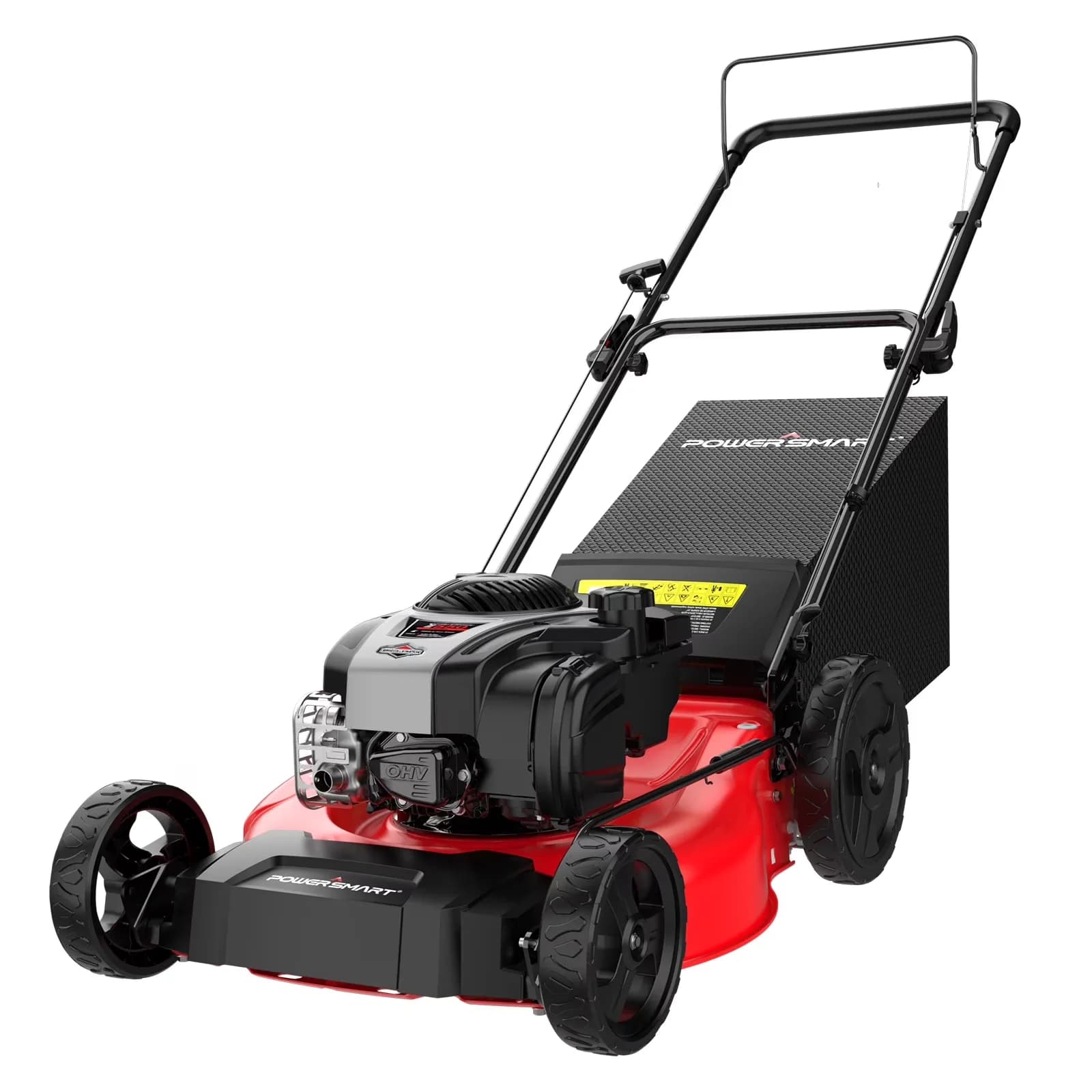 Professional Push Mower with Single Lever Height Adjustment, Adjustable Handle Bar, Bagger - Black Model 5297B4