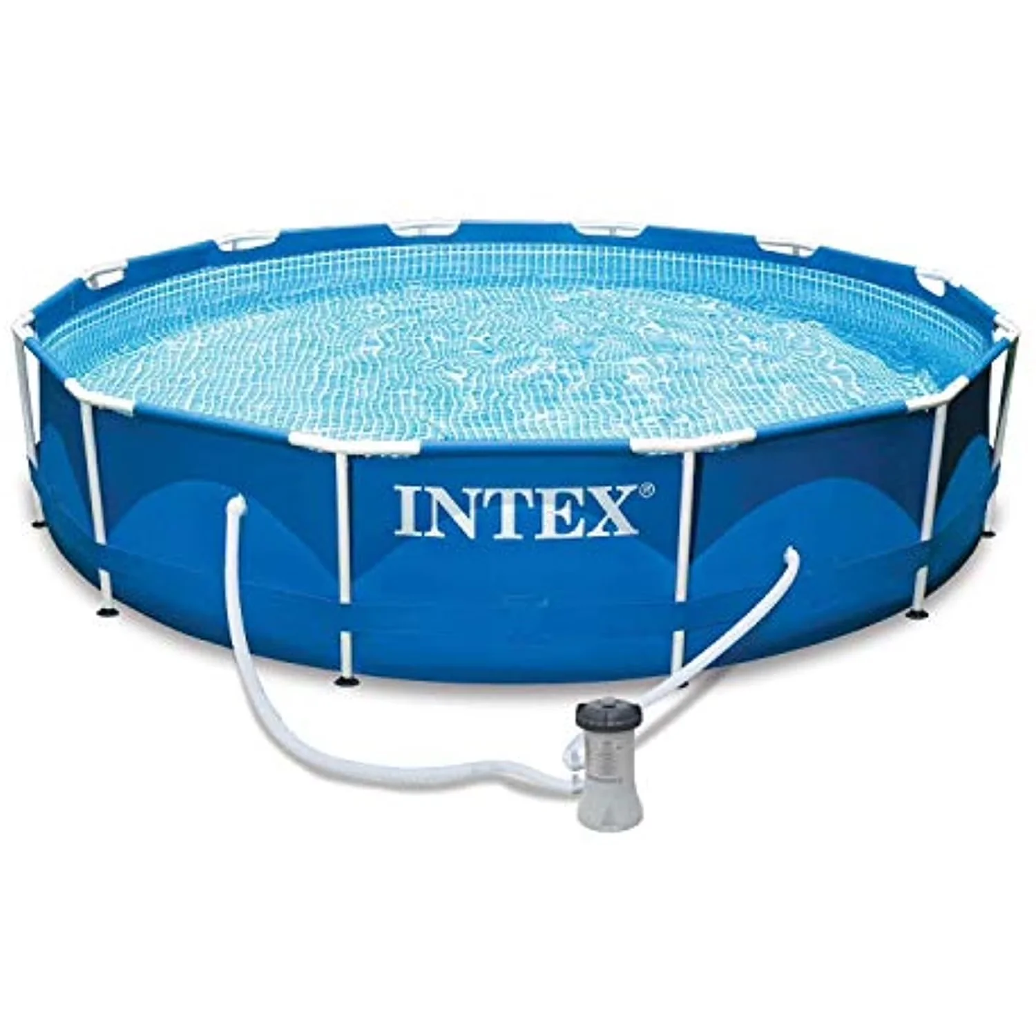 Above Ground Pool Stylish with Filter & Cover - Metal 12 ft x 30 in for Home and Office Model A5CF3F