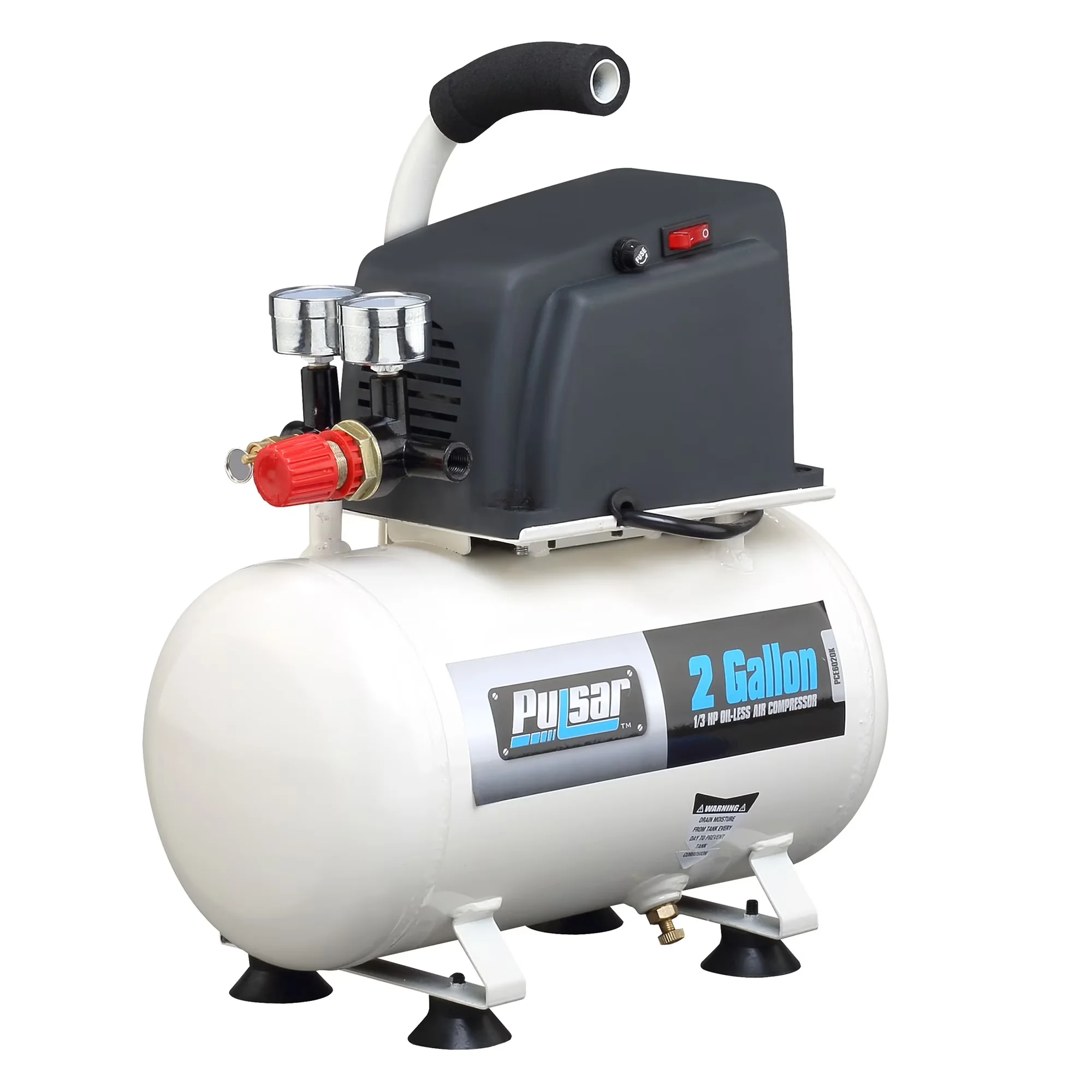 Air Tools Compressor Versatile with Portable, 1.5 CFM at 40 PSI - Metal White Model 515D1A