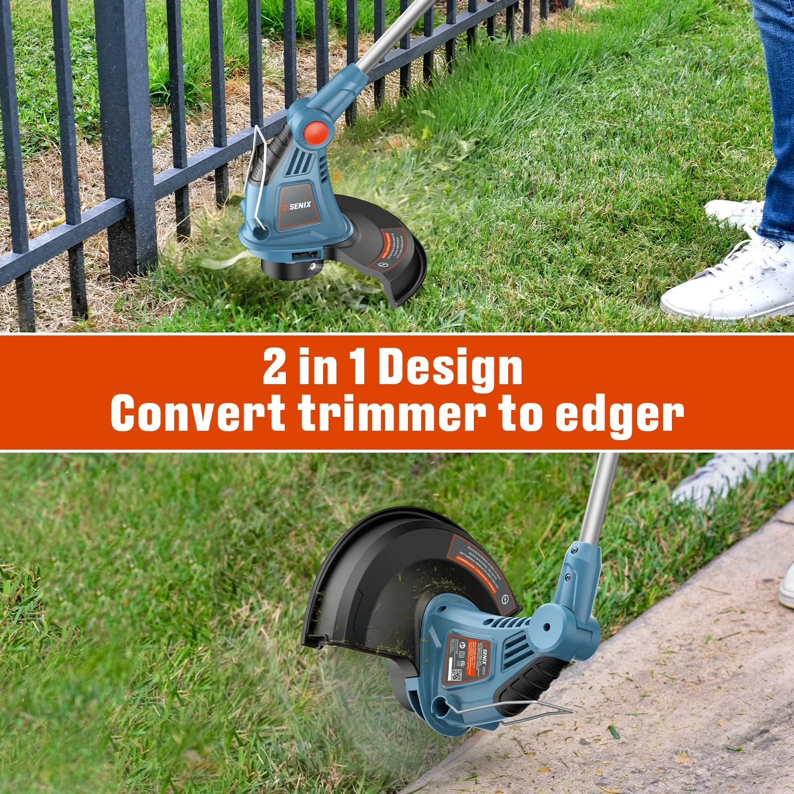 String Trimmer Sleek with Automatic Line Feed, Bevel Adjustment, Edger Conversion Capable - Model 50B305