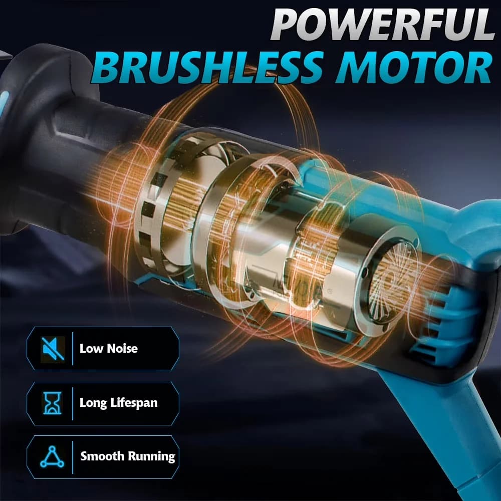Quality Power Saw with Battery, LED - 20V - Ergonomic Design Model 856267