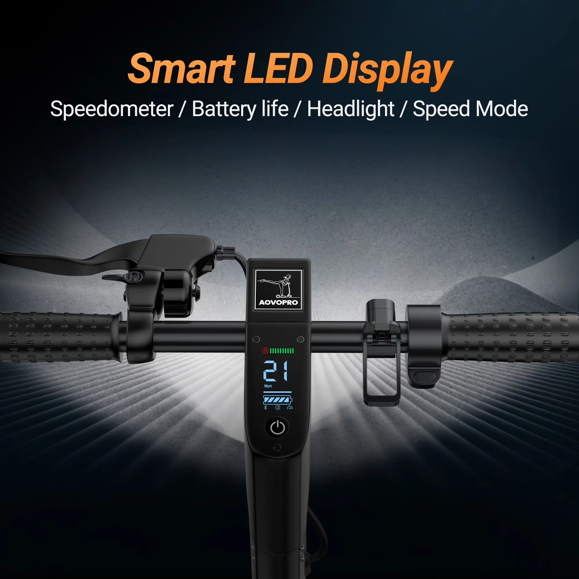 Modern Scooter with 500W, Headlights, Unisex adult electric scooter - Aluminum Alloy Model 36ADDF