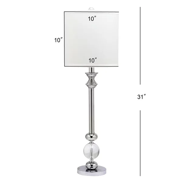 Compact Lamp Set with Modern, Shade Color: White, Durable frame for long lasting longevity - Metal Clear Model 0DFF4D