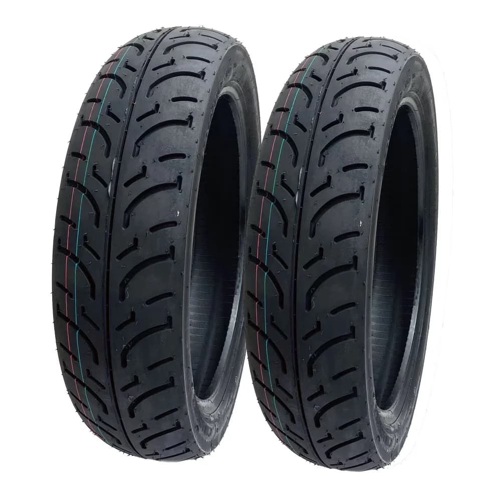 Motorcycle Tire Compact with Dot Approved, TIRE SET Front 100/80-16 Rear 120/80-16, DOT Approved Tube Type Tire Rim Size 16" - Model C788AC
