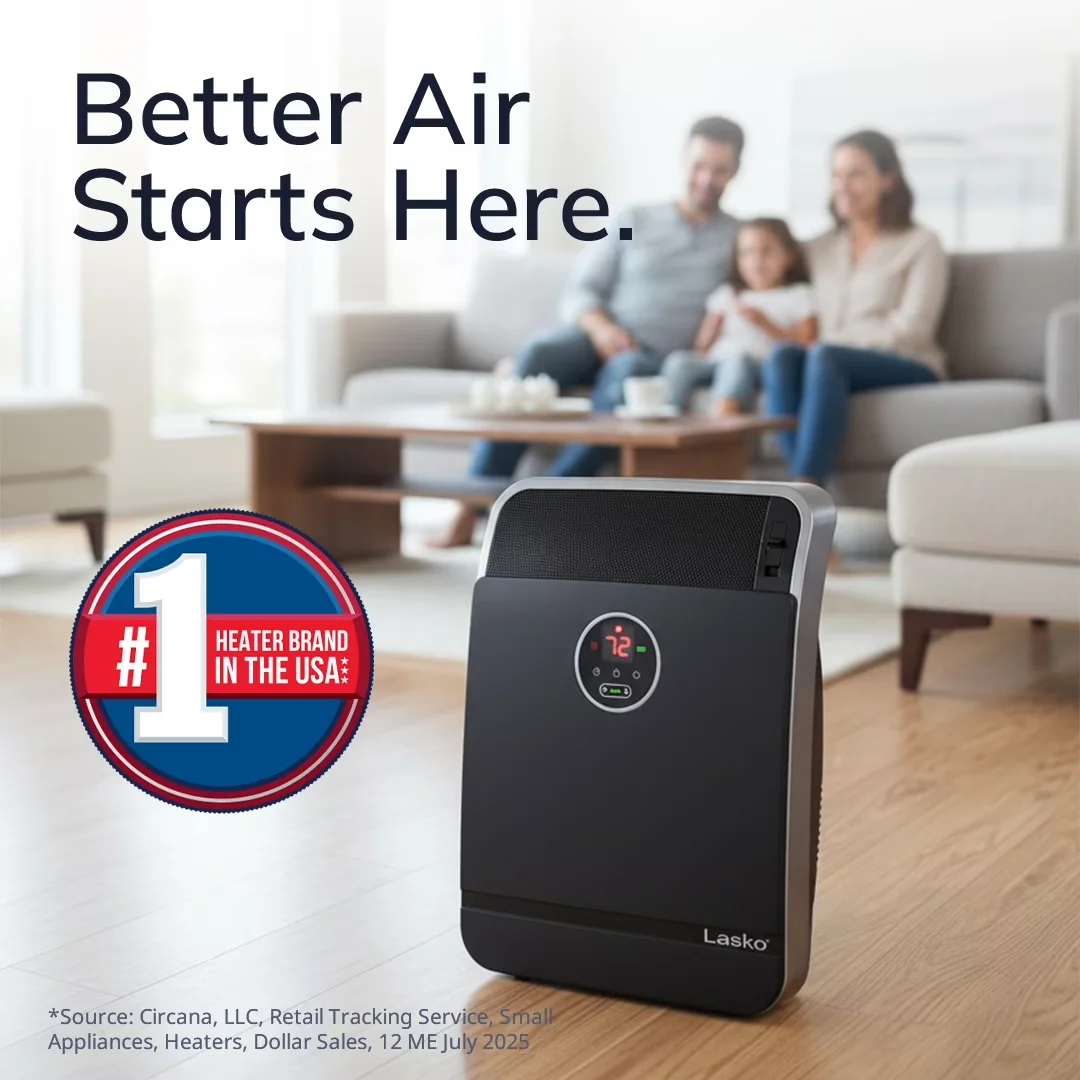 Versatile Portable And Electric Space Heater with 1500W, Automatic Shutoff - Black Model 39AFDE