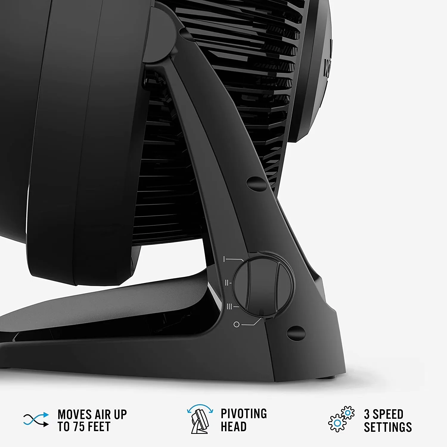 Stylish Fans In Cooling with Corded, 62 Whole Room Air Circulator Fan, Black - Black Metal Model FBA530