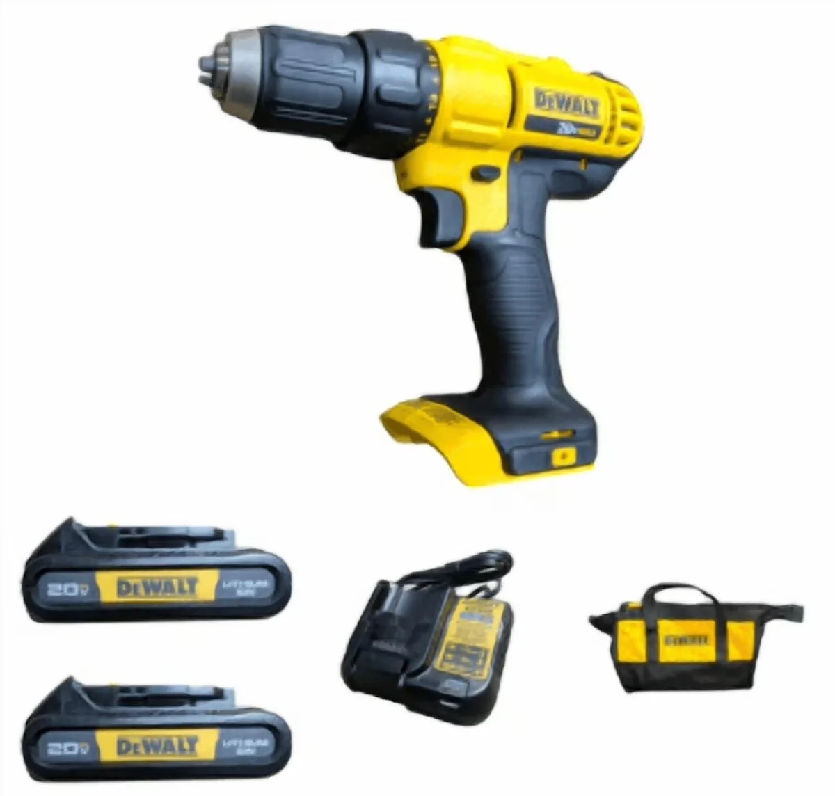 Classic Drills Driver with 20V, Lightweight, Variable Speed - Yellow Drill Set Model B365D6