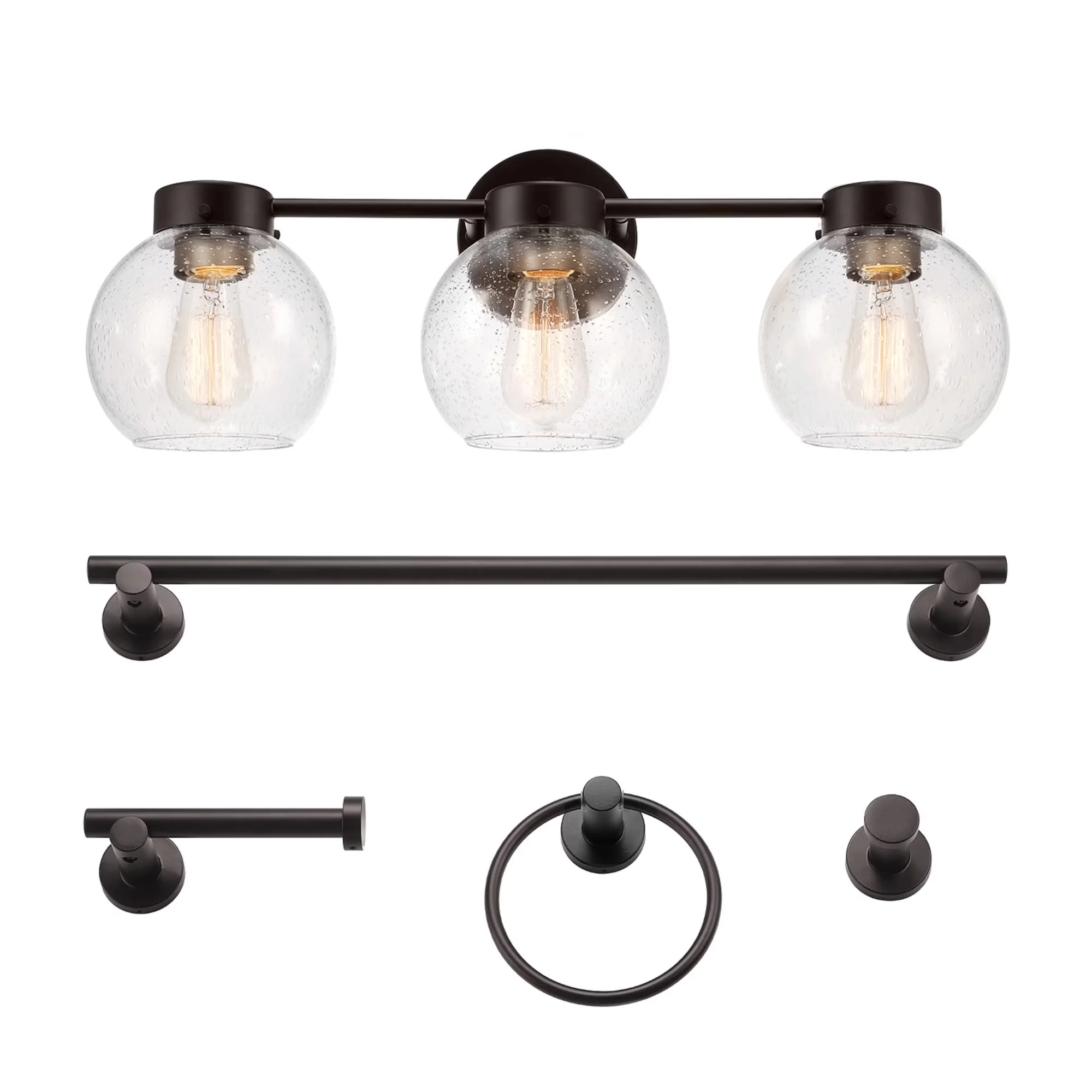 Compact Bathroom Renovation with Incandescent, Dimmable, Modern - Metal Silver Model 0B4CD8