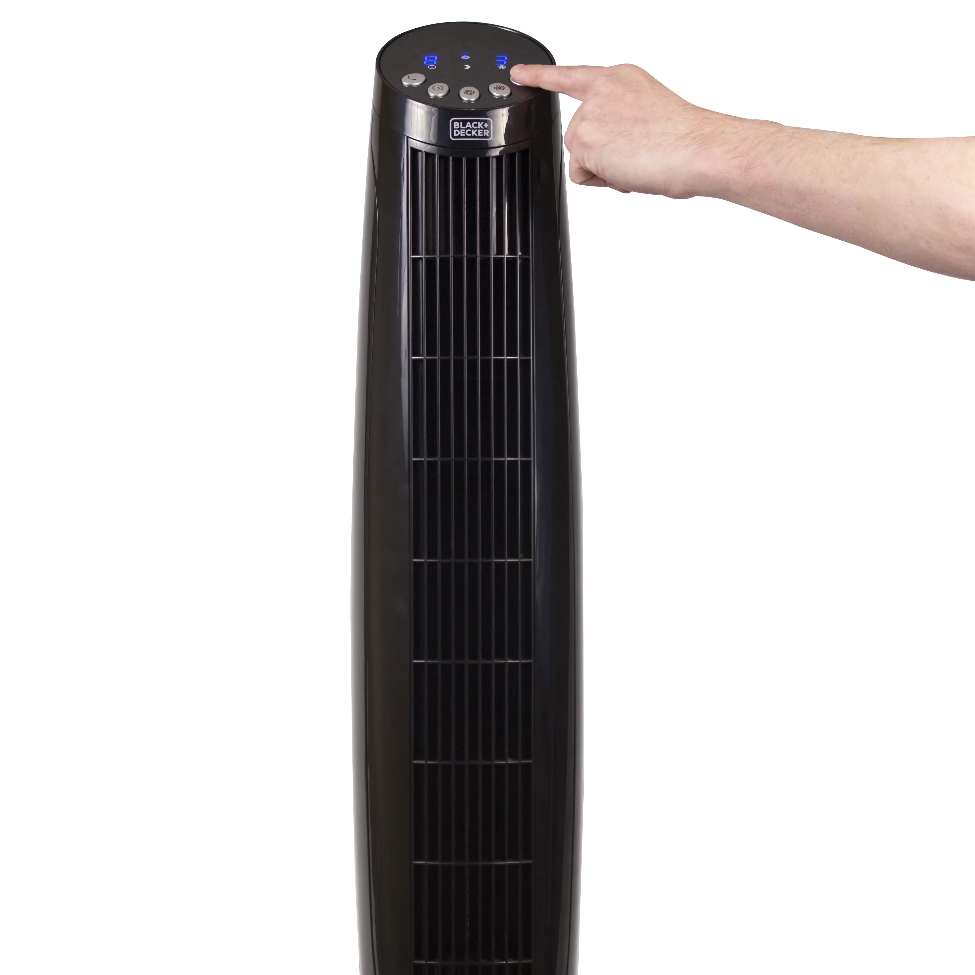 Fans In Cooling Quality with 45W, Oscillating, On-board storage of easy-to-use remote - Black Plastic Model BB5D38