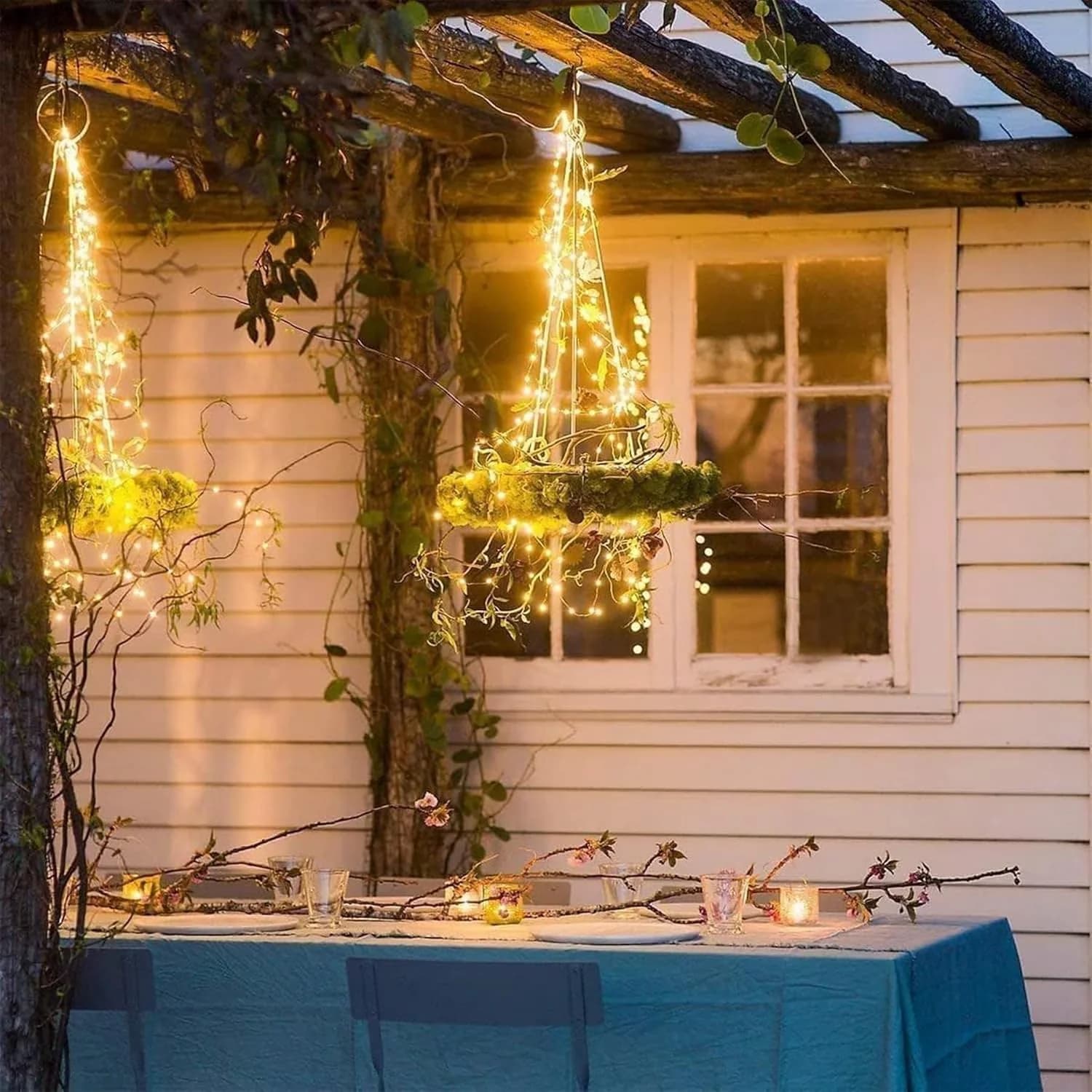 Efficient Led Lighting with LED, Solar, 8 Modes Copper Wire Lights - Yellow Model 9B5036