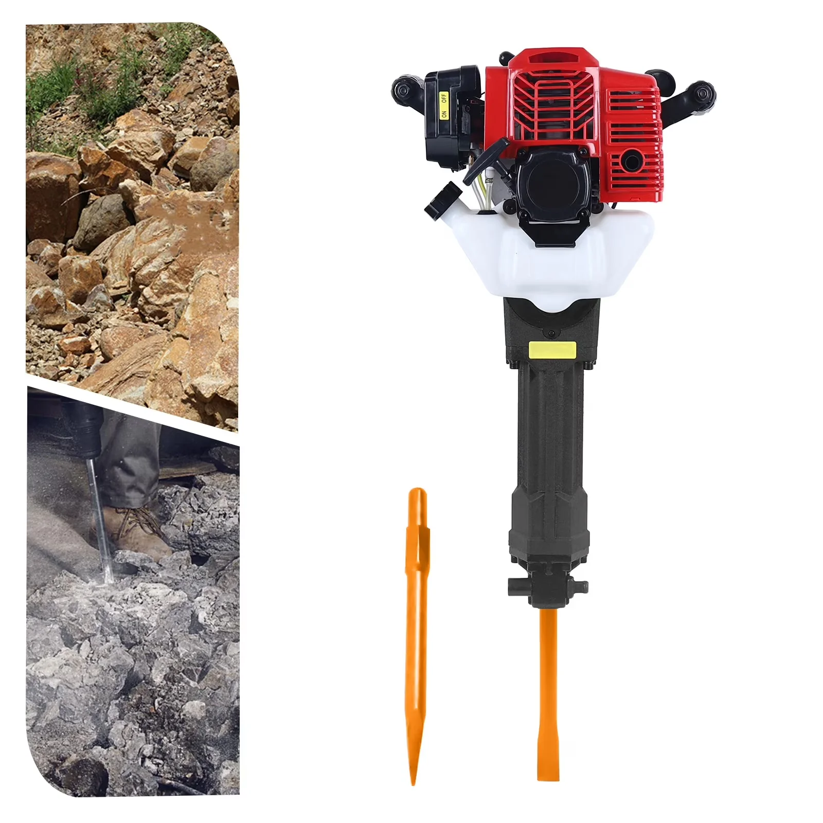 Drills Driver Premium with 1900W, 2 Chisel - Black 52CC - Commercial Quality Model A29049