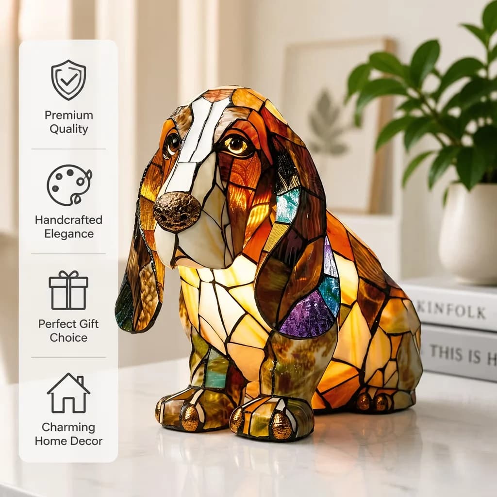 Modern Lamp Set with LED, Gifts, Cute Animal Themed Led Art Desk for Home Office - Model 246E17