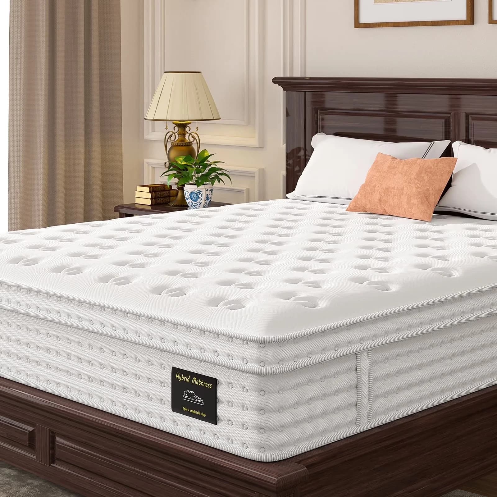 Mattresses Accessory Quality with Mattress-In-A-Box, Assembled in the USA, Individually Wrapped Pocket Coils - Gel Memory... Model 7AC2DA