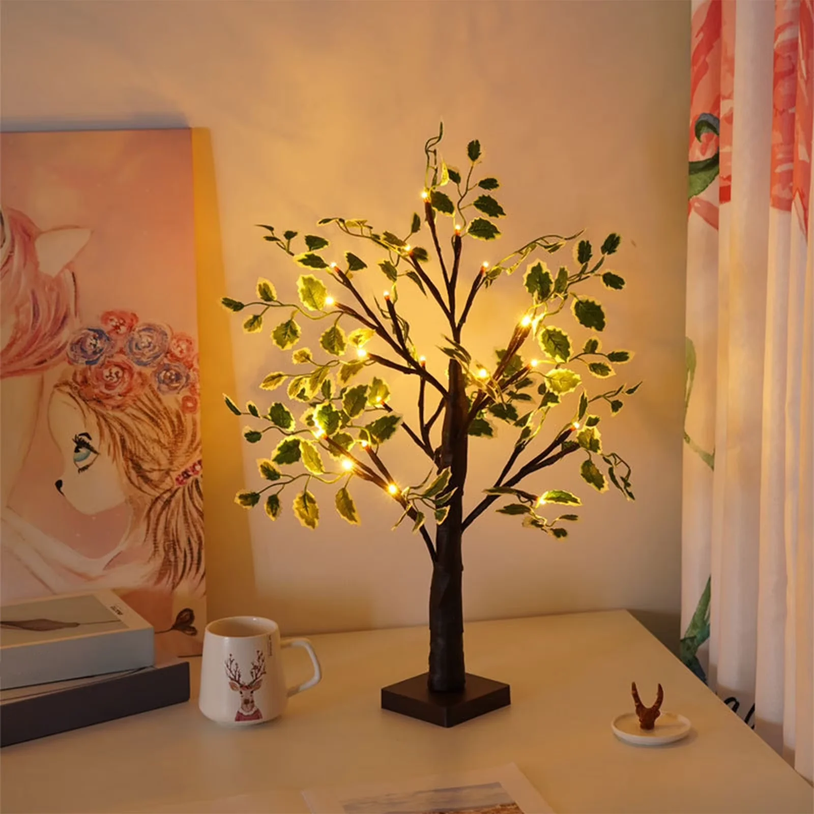 Lamp Quality with LED, Battery, Traditional - Black Plastic for Living Room, Bedroom Model 28BF83