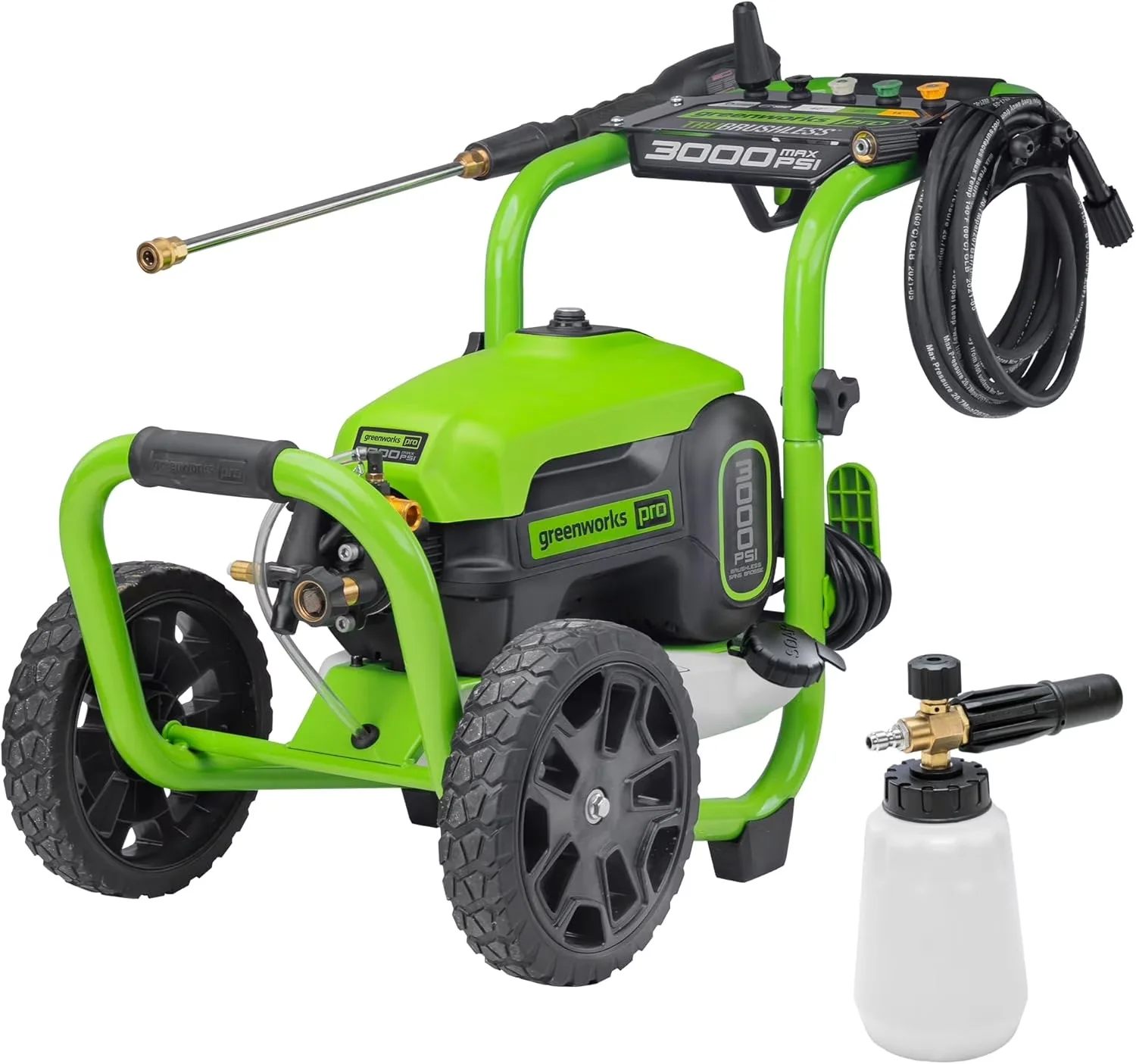 Reliable Pressure Washer with Quick Connect Tips, Adjustable Wand, Chemical / Detergent Injection - Model E72819