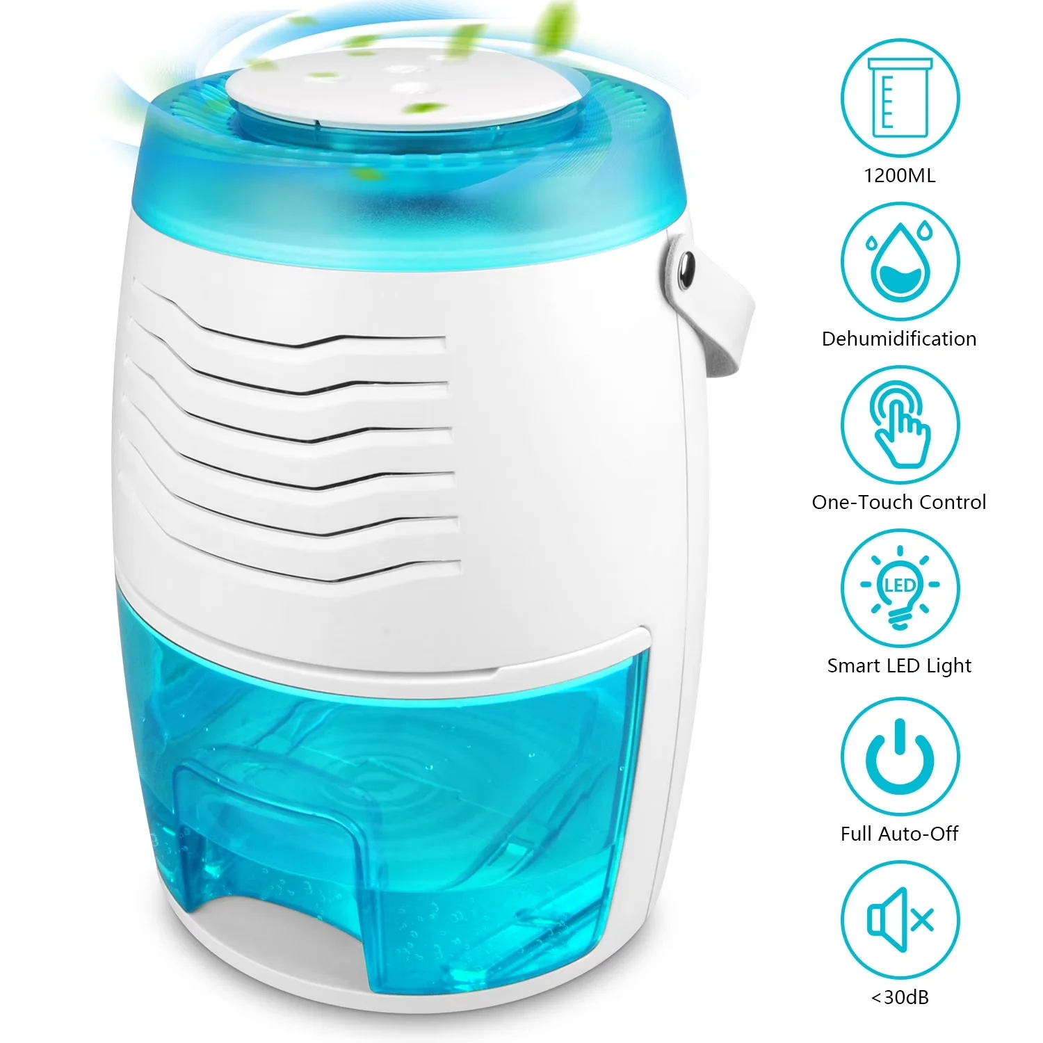 Dehumidifier Premium with Automatic Shut-Off, dehumidifier for room home - White for Home, Small Model A09E6D