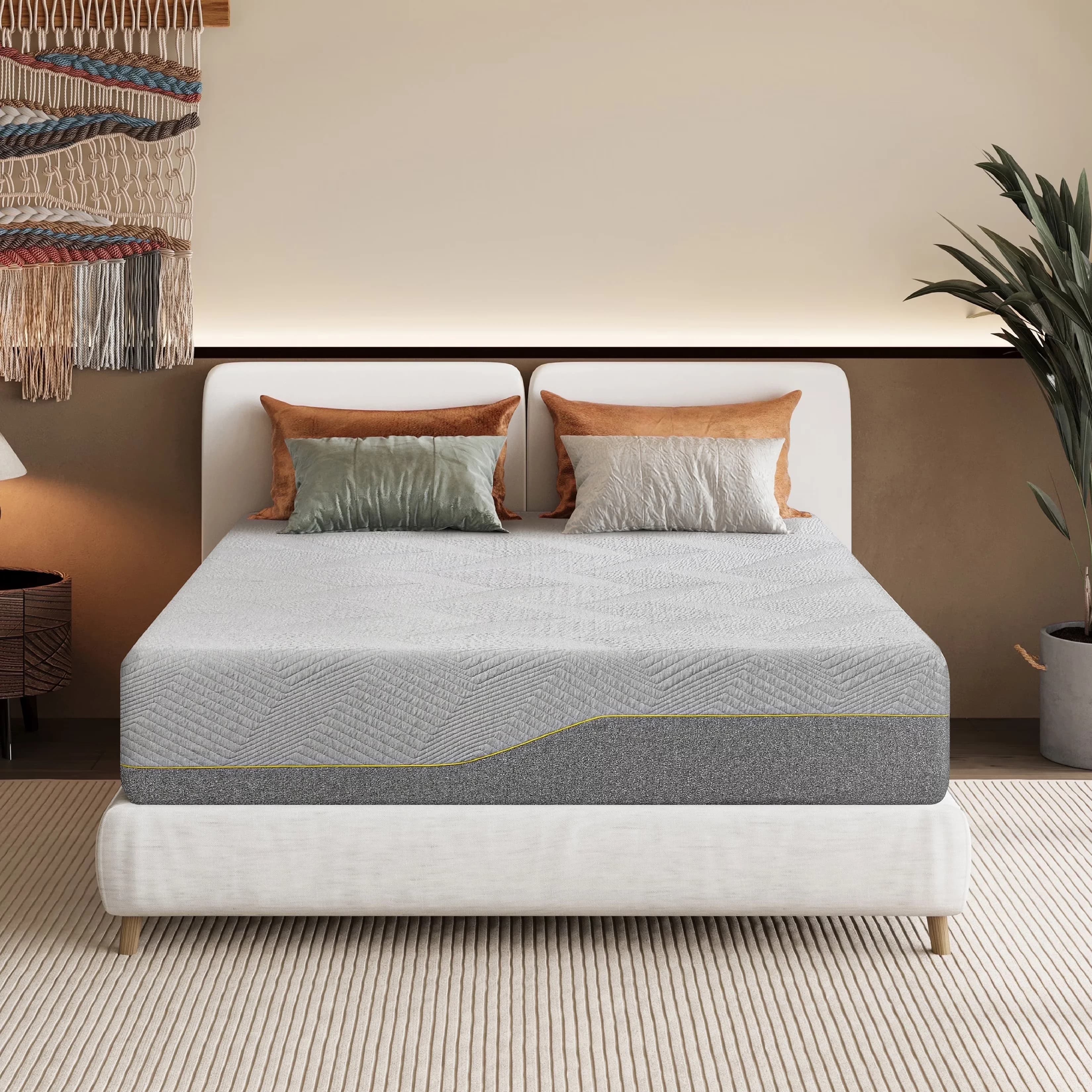 Mattresses Accessory Versatile with Low Motion Transfer, Breathable Construction, Mattress-In-A-Box - Memory Foam Model 5AE12D
