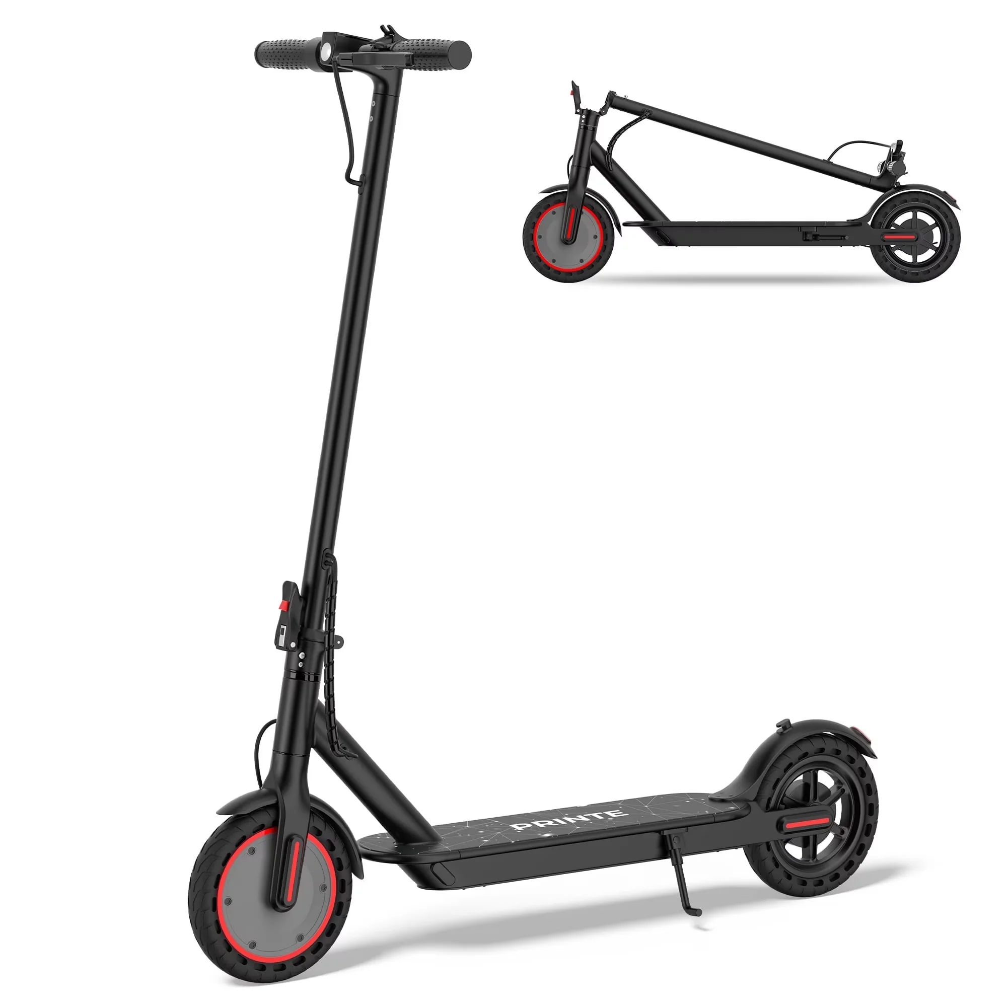 Versatile Scooter with 350W, Foldable, N6 Electric 350W - Black Aluminum Alloy Model 7DE097