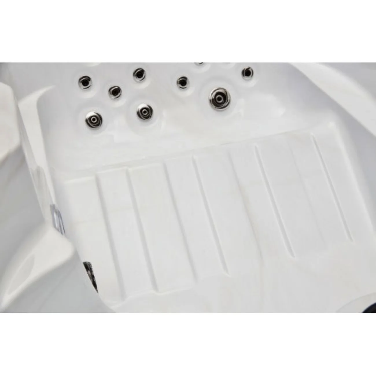 Compact Hot Tub with Insulated, 39 Powerful Jets, 2 Cushioned Neck Pillows - Gray Model 222458