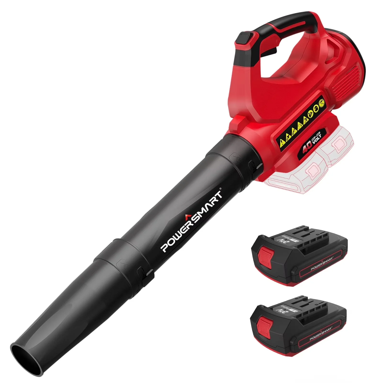 Durable Leaf Blower with Battery, 40V, 40V Cordless - Commercial Quality Model BD9D48