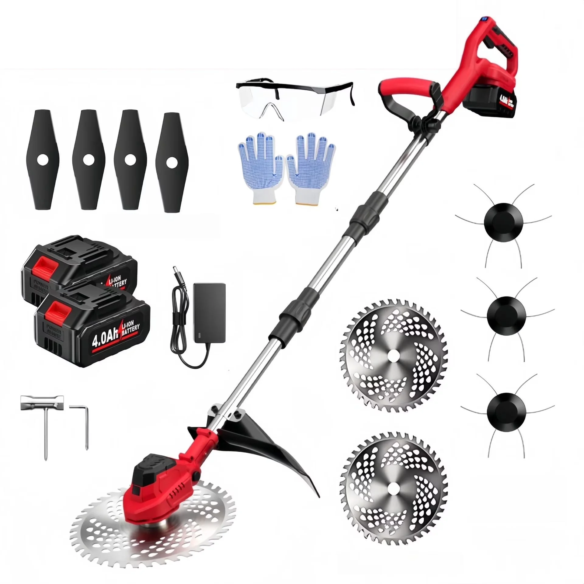 Reliable String Trimmer with Battery, Brushless, Weed Wacker Eater - 9 Inch Model D5EF2F