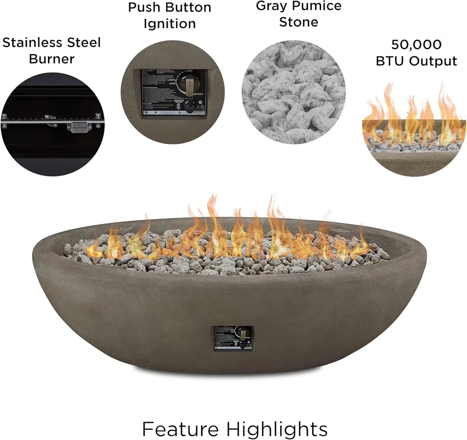 Reliable Outdoor Heating with Electronic Ignition, Style - Modern - Metal Blue Model 32286A