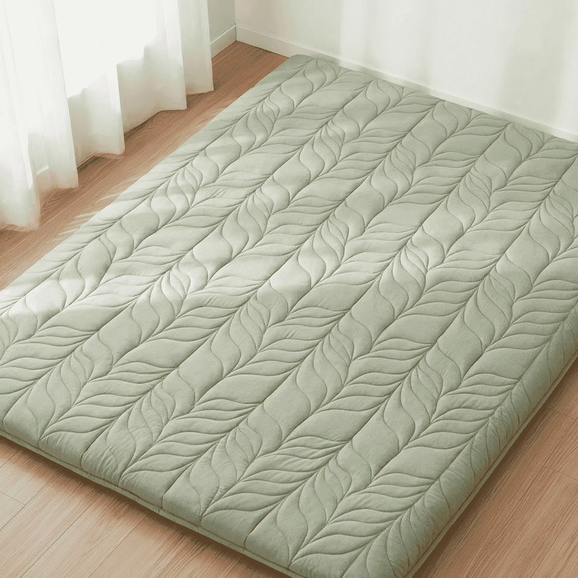 Mattresses Accessory Classic with Antimicrobial, Breathable Construction - 100%Cotton, Memory Foam Green Model E81A22