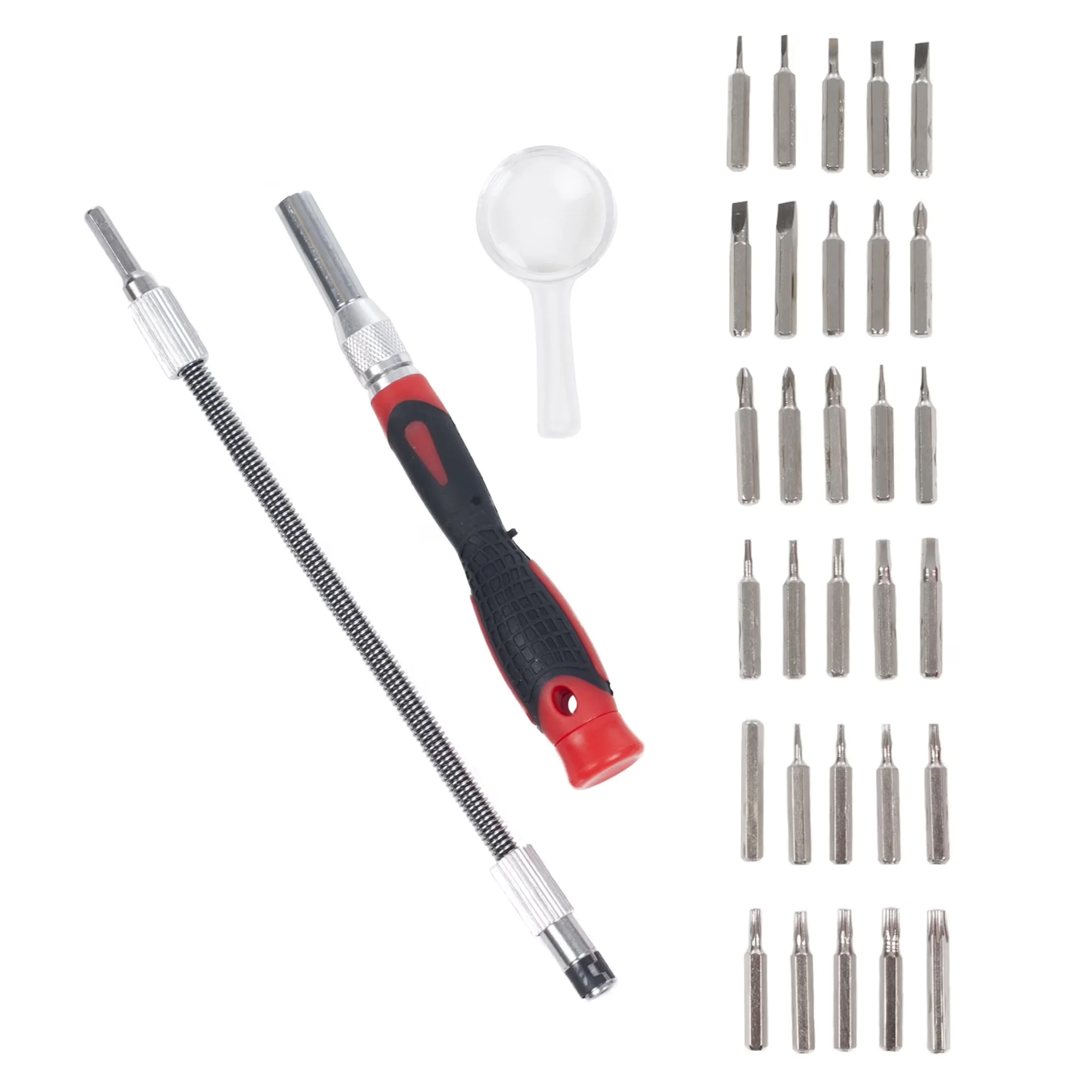 Stylish Hand Tool Set with Easy To Remove, Detachable, Easy Care - Plastic Red Model 2E4FE2