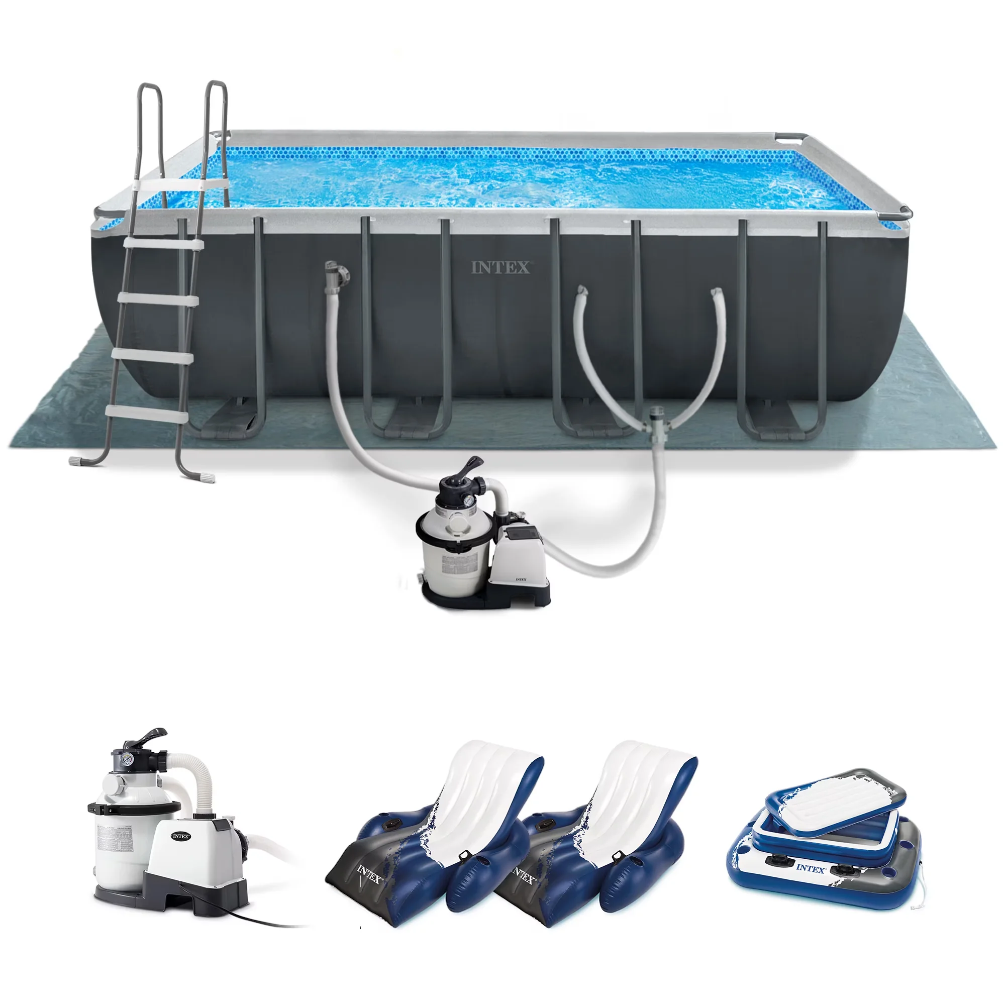 Inflatable Pool Durable with Uv Resistant, Fade Resistant, Puncture Resistant - Model 945F55