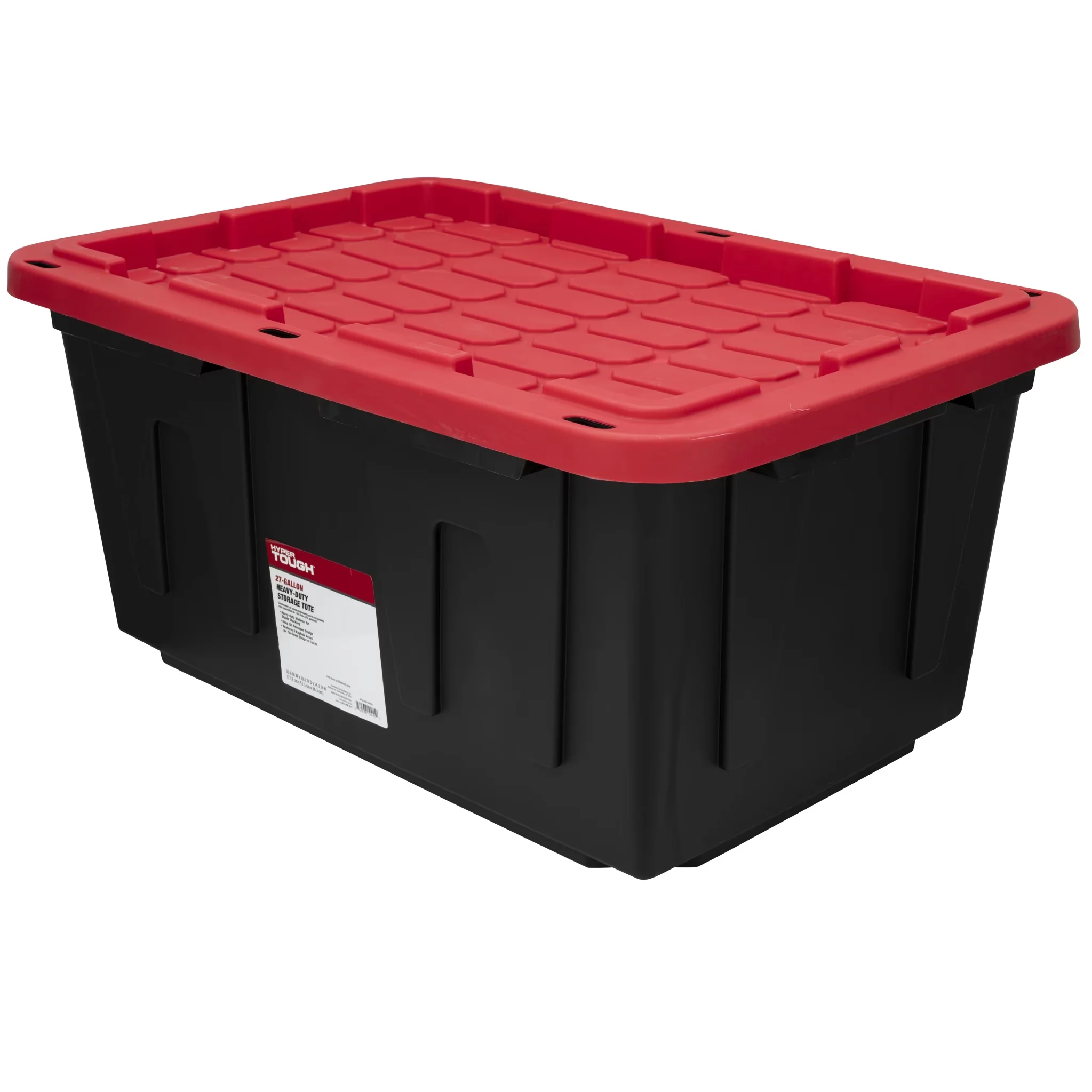 Garage Storage Supply Compact with Stackable, Snap Lid - Black Plastic Model 918F7A