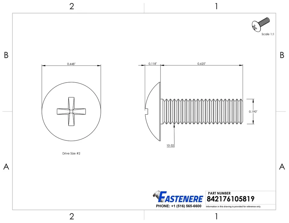 Fastener Stylish - 10-32 for Home and Office Model ACE088