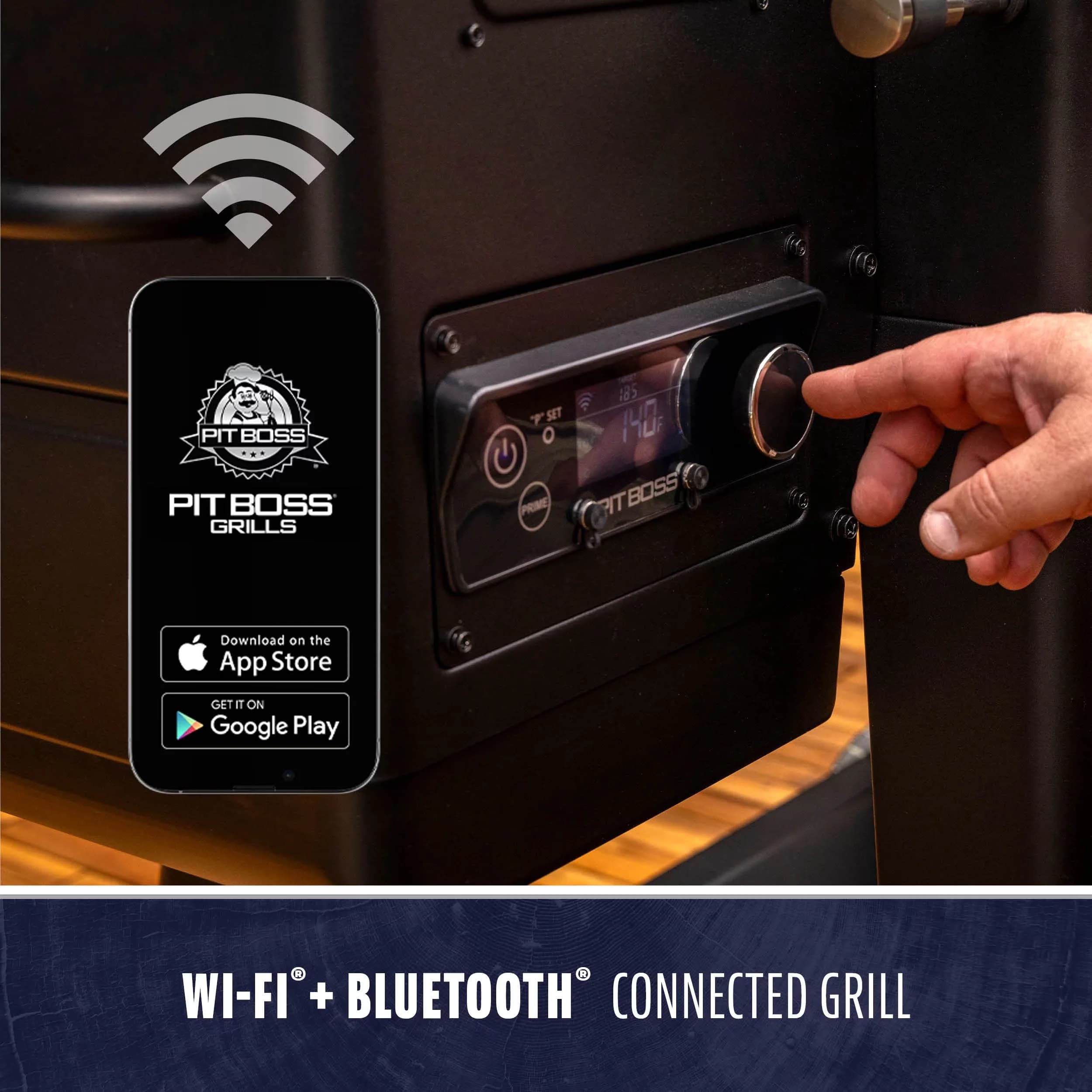 Reliable Smoker with Bluetooth Enabled, Storage Rack - Black Heavy Duty Steel Model 277753