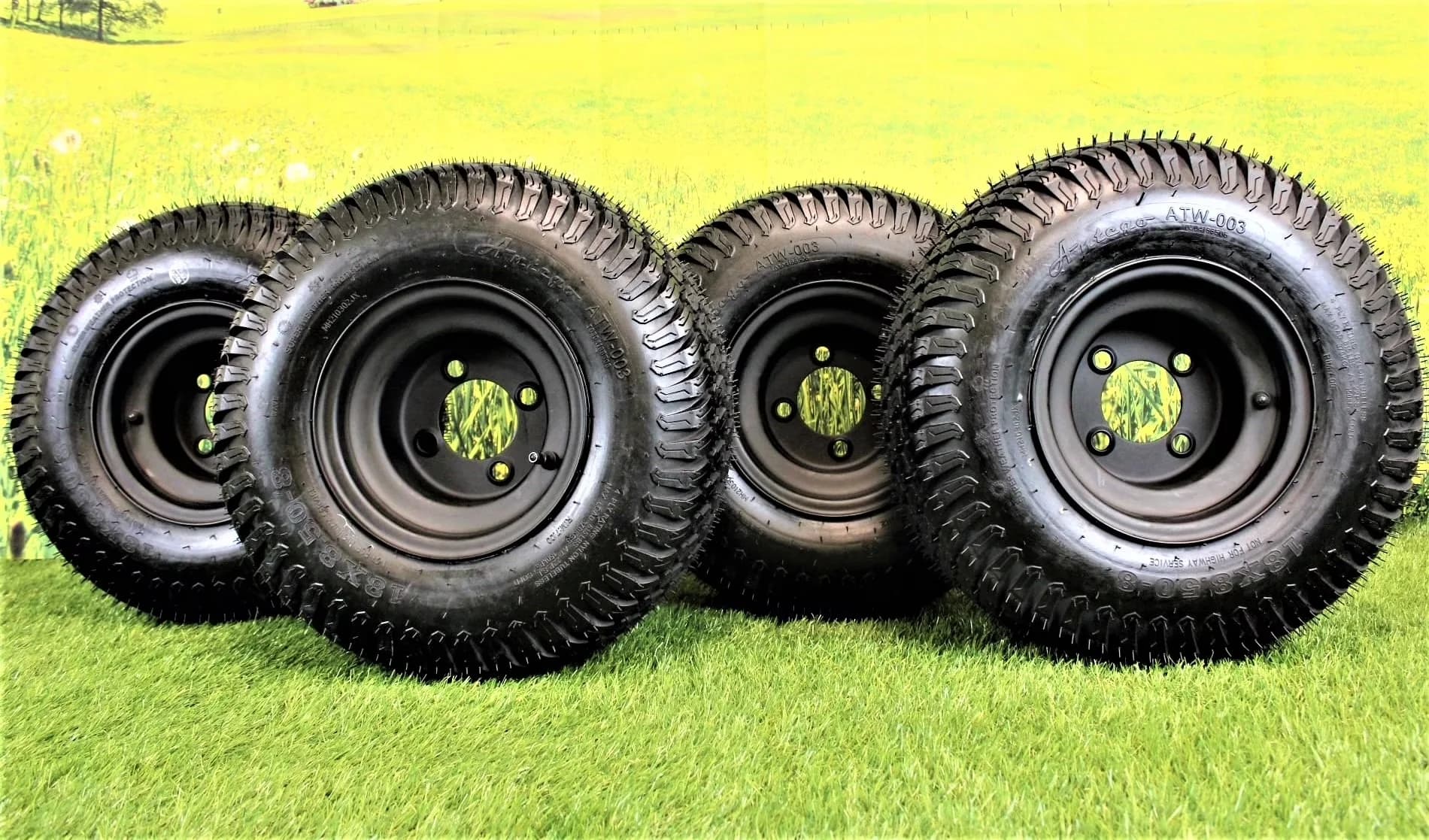 Professional Lawn Mower Tire with Durable Construction, 18X8.50-8" Turf 4 Ply Tires - Model 79BCDD